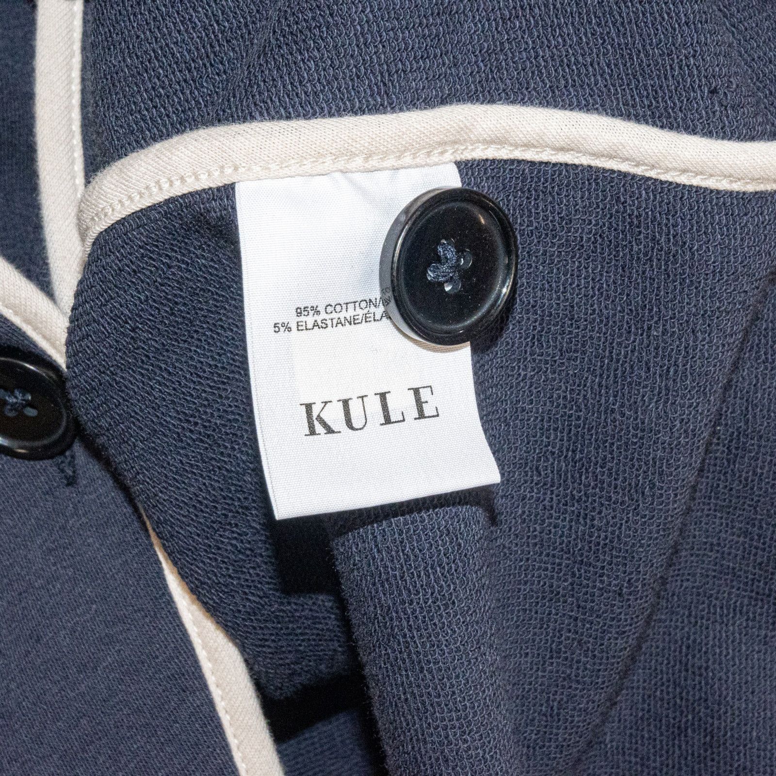KULE Kule Women's Medium The Syd Jersey knit blazer Jacket Navy Size M / US 6-8 / IT 42-44 - 8 Thumbnail