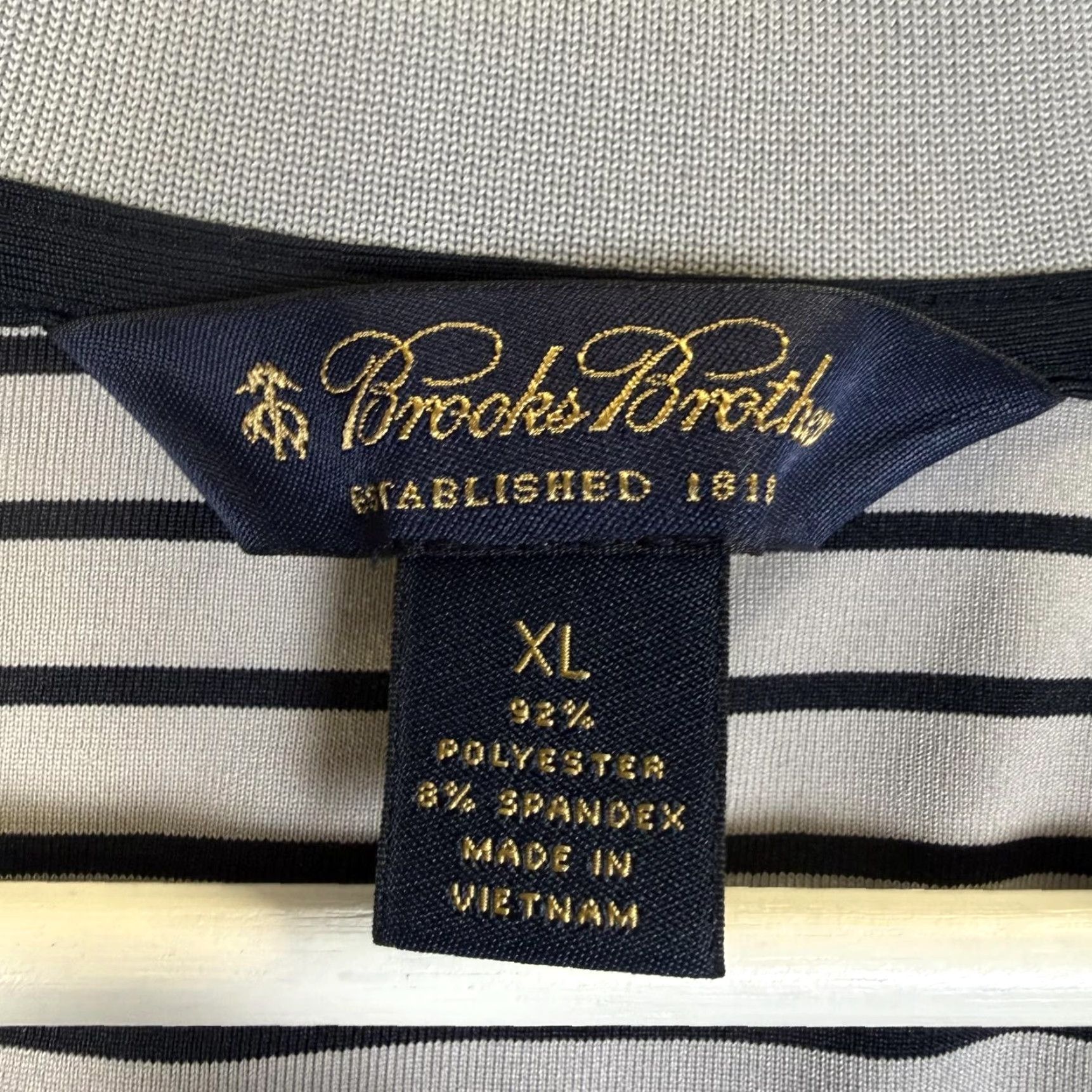 Brooks Brothers Brooks Brothers Polo Shirt Blue White Striped Short Sleeve XL Stretch Men MPN NA Regular Size XL Mens Shirt Size US XL / EU 56 / 4 - 2 Thumbnail