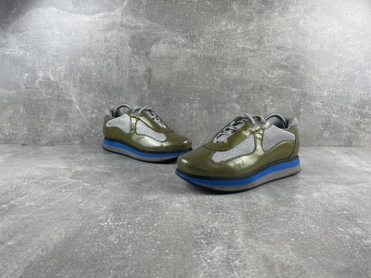 Prada × Vintage Prada Vintage Red Tab American Cup Platform Sneakers Size US 5.5 / IT 35.5 - 4 Thumbnail