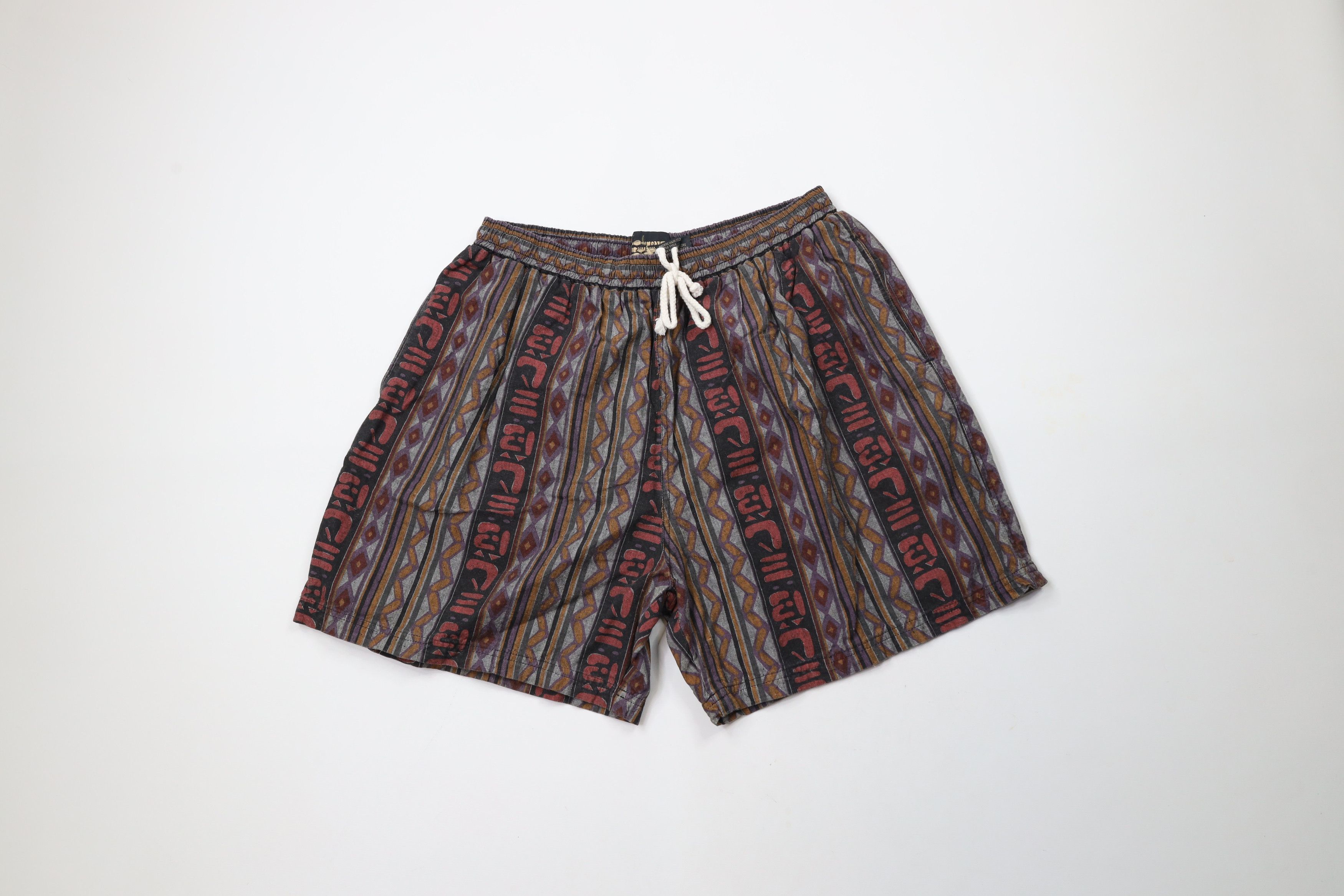 Vintage Vintage 90s Streetwear Lined Above Knee Shorts Trunks Size US 34 / EU 50 - 1 Thumbnail