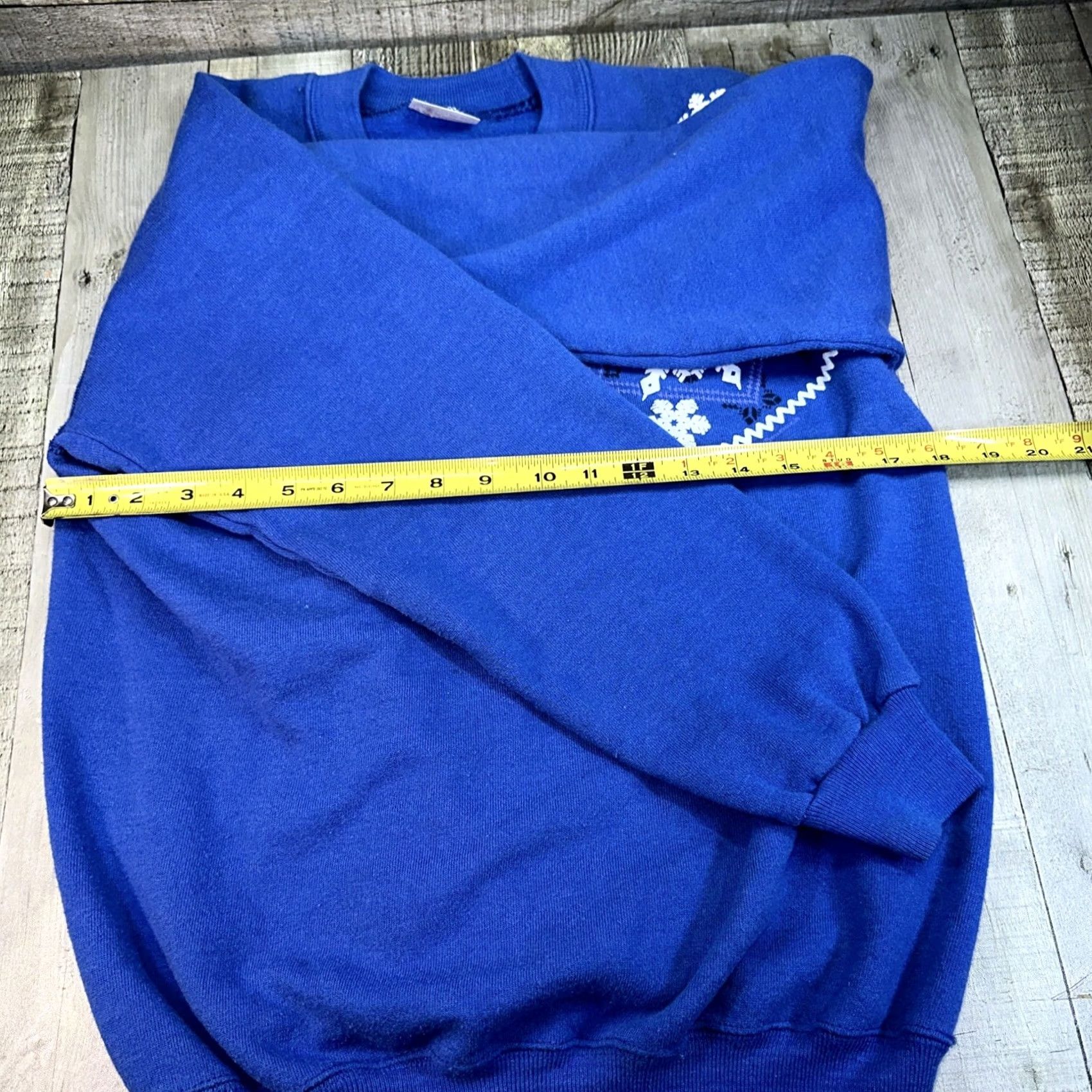 Hanes VINTAGE Hanes Women Sweatshirt Crew Neck Blue 80’s Alaska Snowflakes Bear Pullover M US Made Womens Size M / US 6-8 / IT 42-44 - 6 Thumbnail