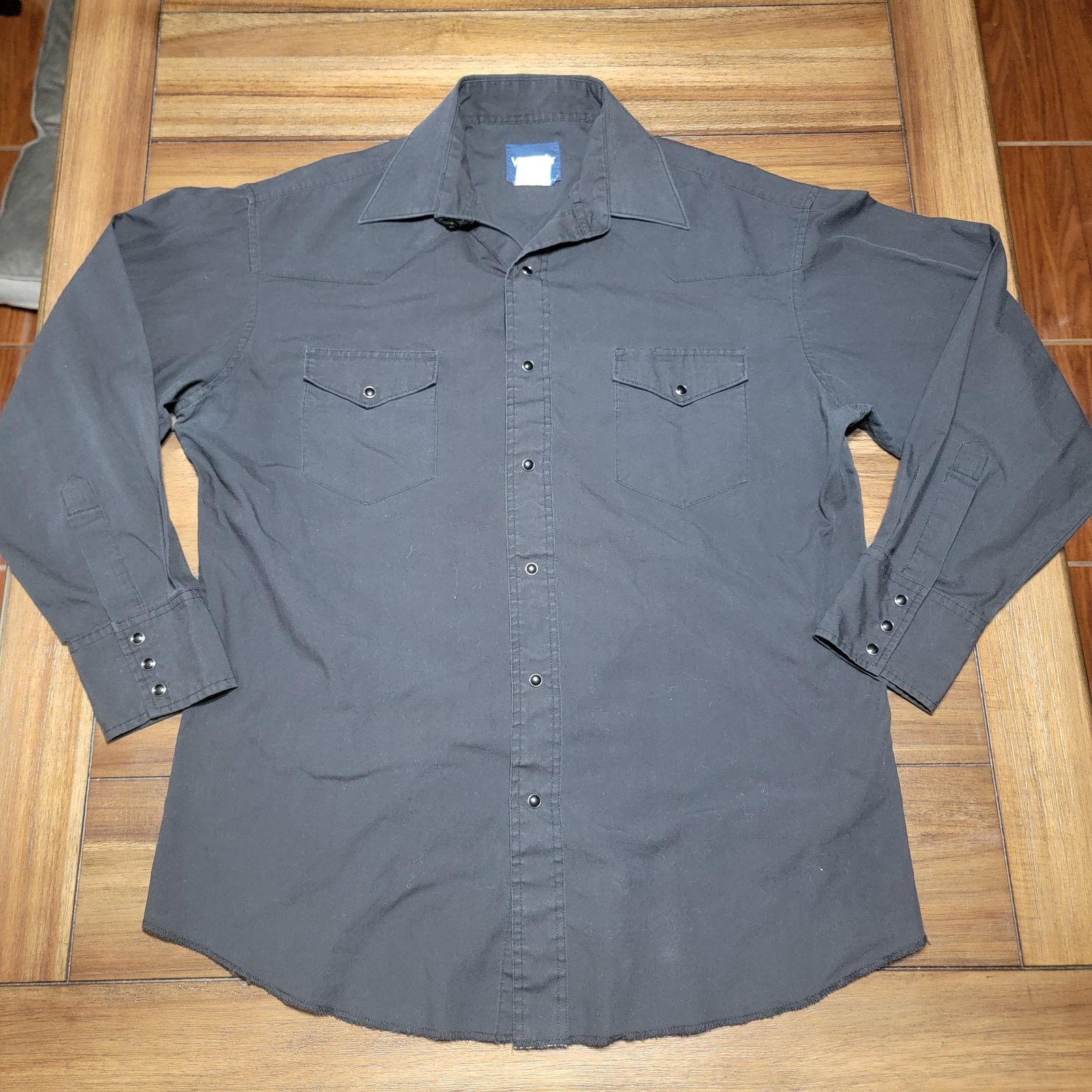 Wrangler Wrangler LS Black Pearl Snap Western Shirt - Size 16 - 34 Size US XL / EU 56 / 4 - 1 Thumbnail