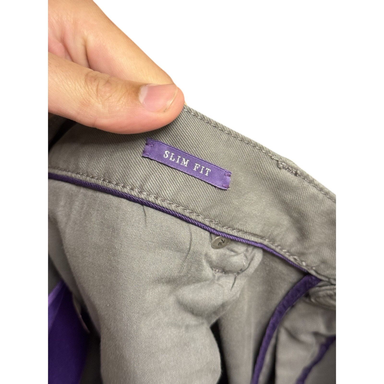 Ralph Lauren Purple Label Ralph Lauren Purple Label Slim Fit Grey Stretch Jeans Pants Size US 38 / EU 54 - 3 Thumbnail