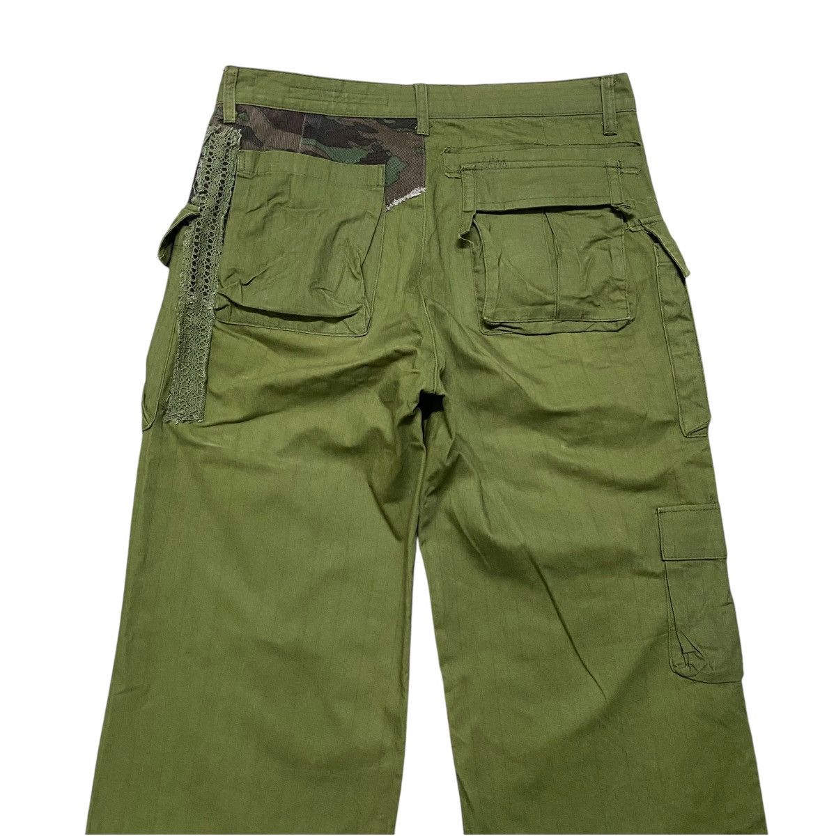 Issey Miyake Vintage Sunaokuwahara Military Patchwork Combat Pants Size 30" / US 8 / IT 44 - 10 Thumbnail
