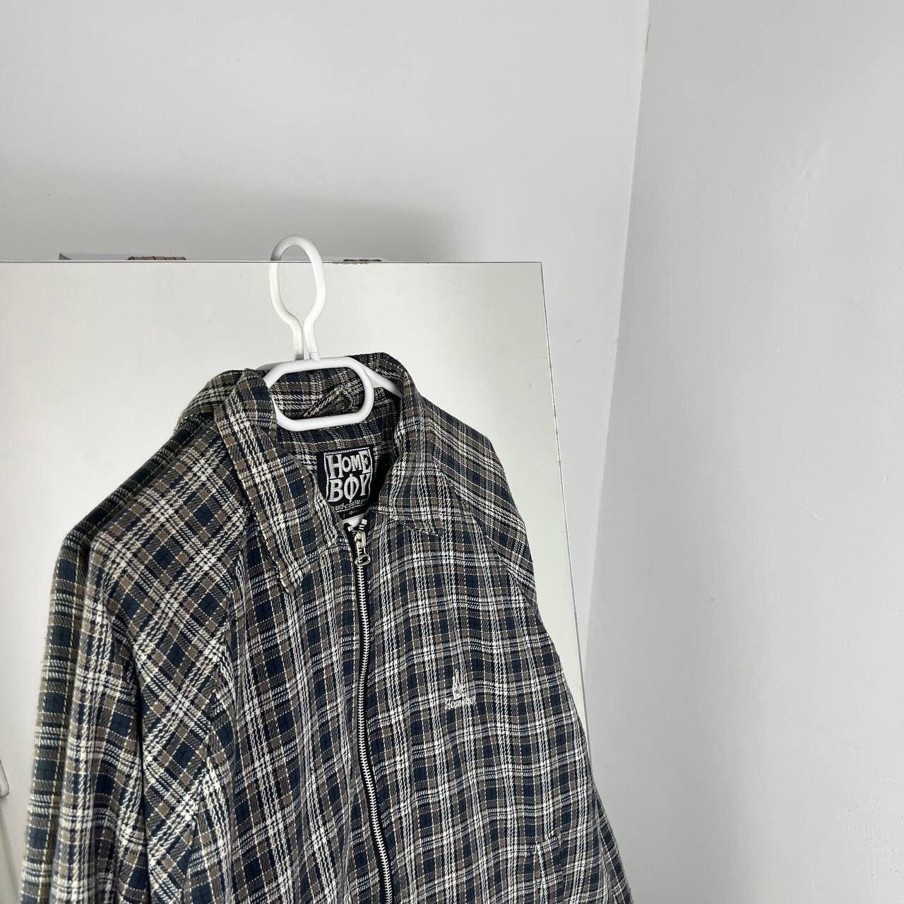 HOMME BOY CO. Home Boy Vintage Y2k Jacket Checkered Nova Check Size US L / EU 52-54 / 3 - 2 Thumbnail