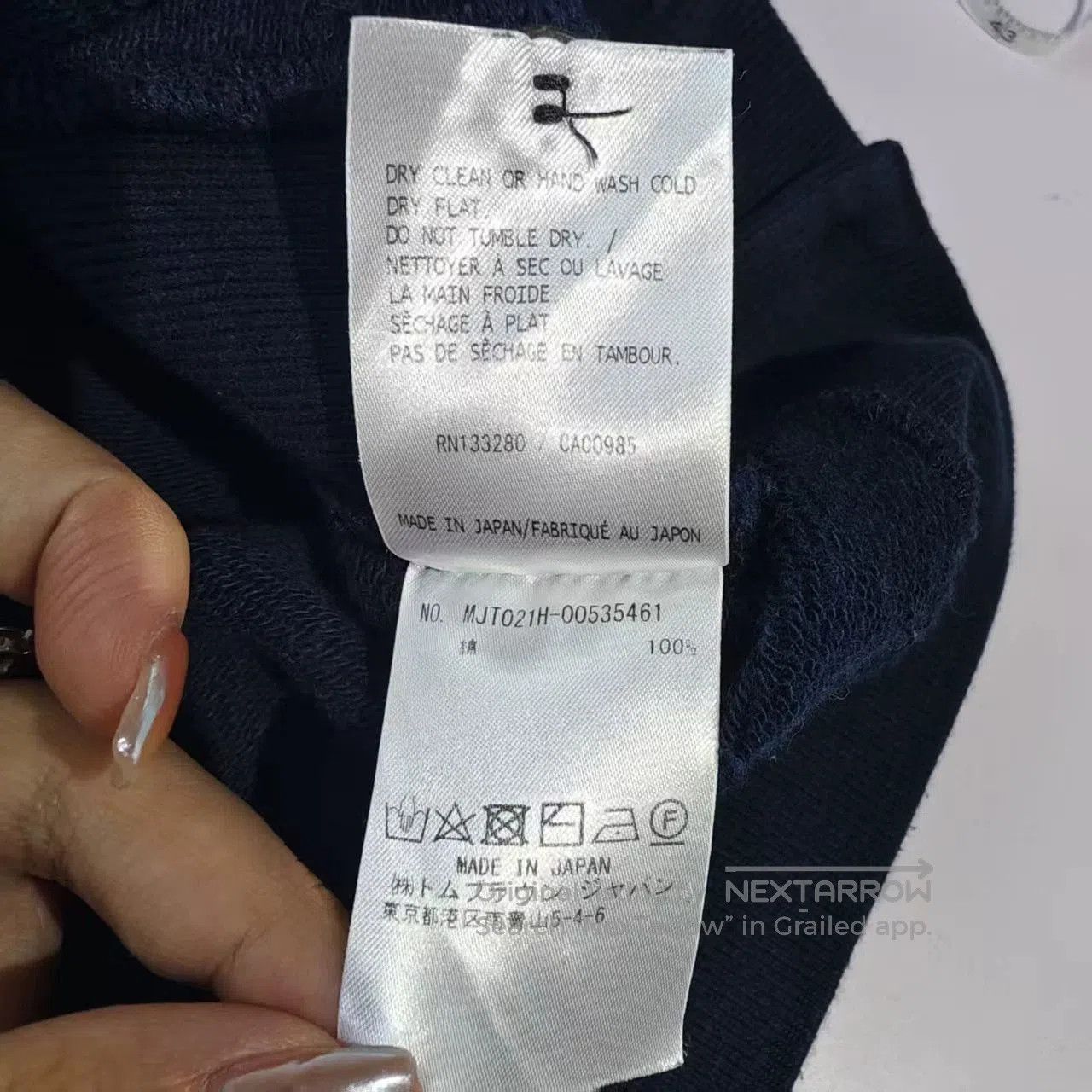 Thom Browne thom browne navy sweatshirt with stripes. Size US M / EU 48-50 / 2 - 6 Thumbnail