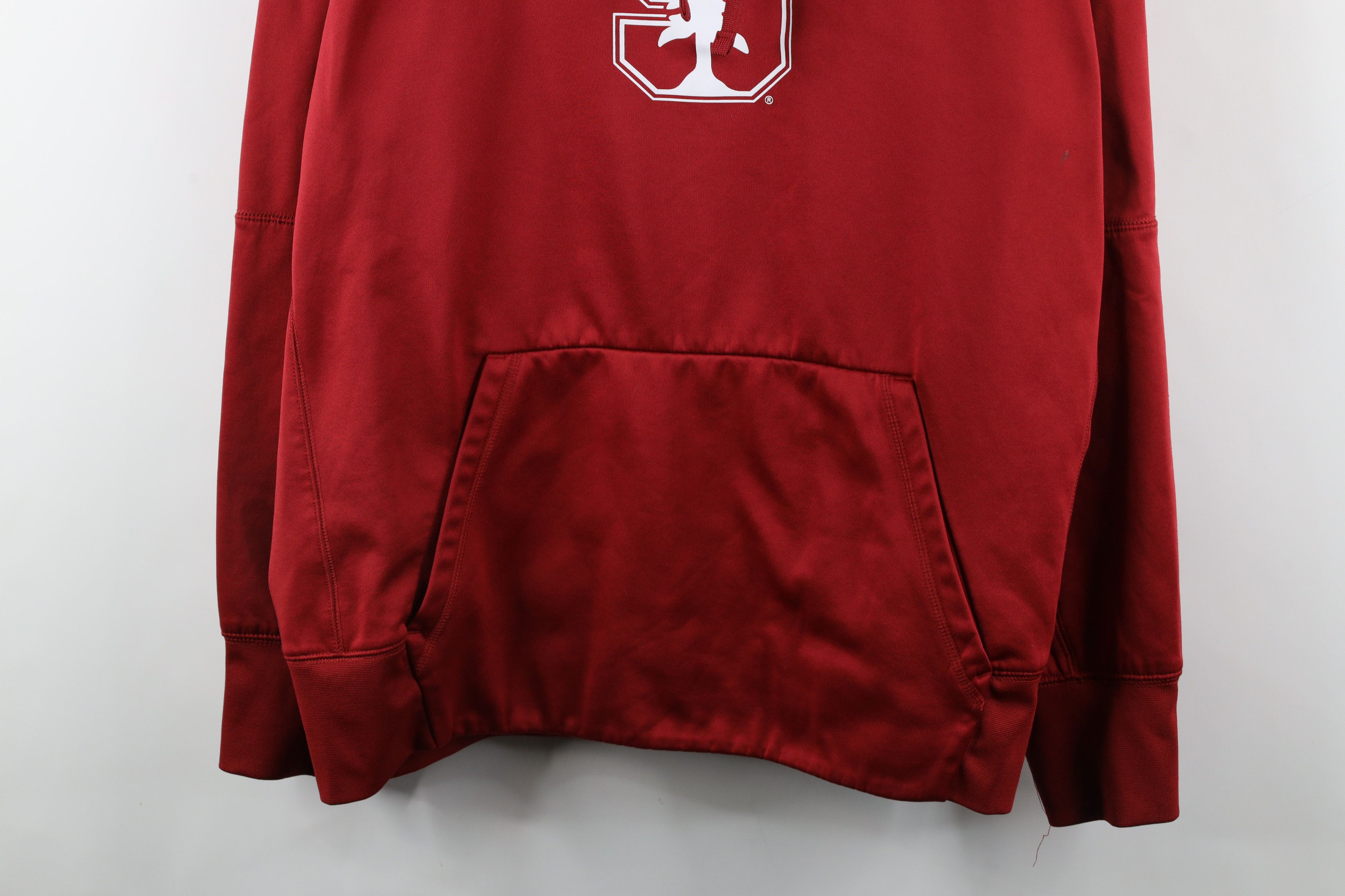Nike × Vintage Nike Distressed Stanford University Hoodie Sweatshirt Red Size US XL / EU 56 / 4 - 3 Thumbnail
