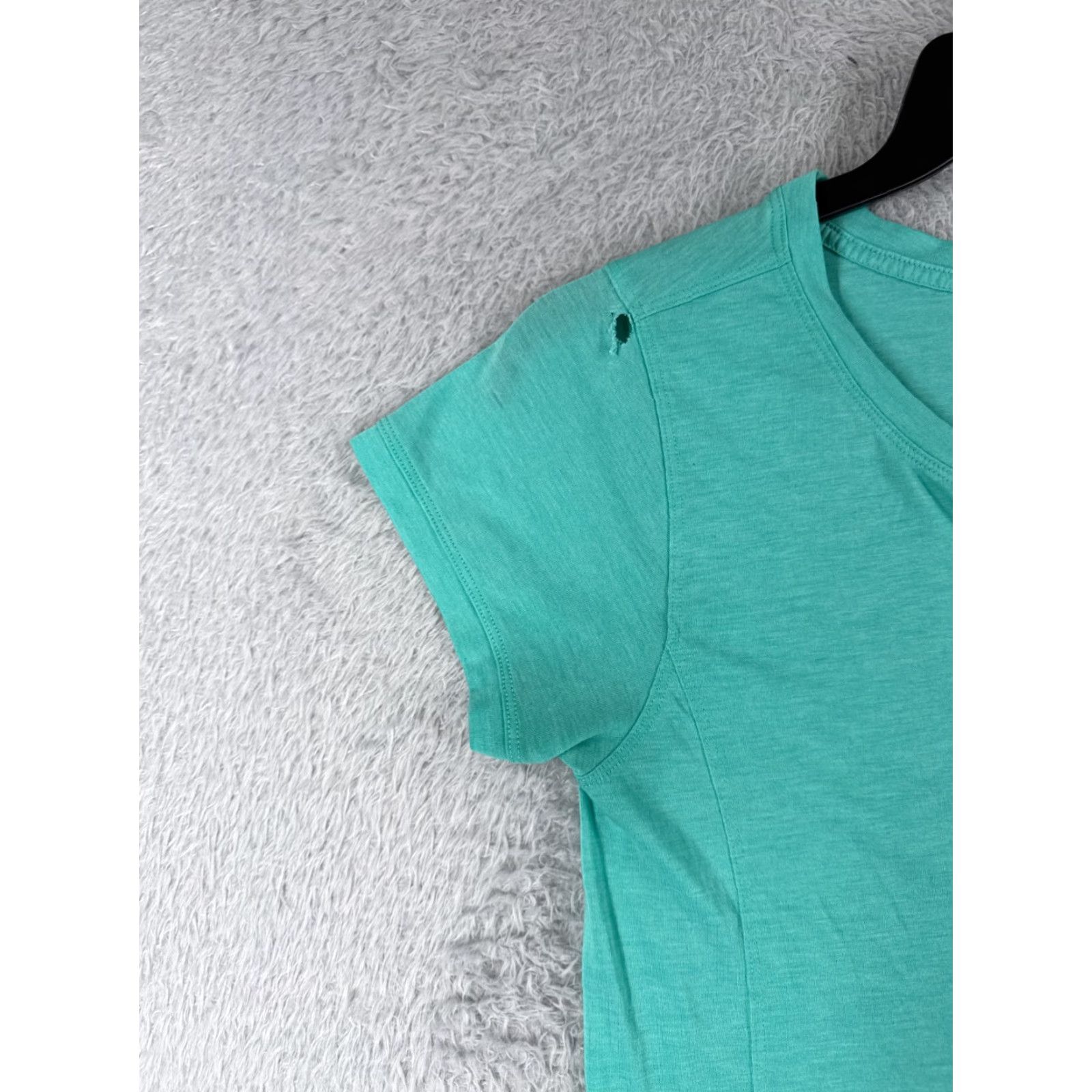 Patagonia Patagonia Shirt Women S Teal Short Sleeve Henley Capilene Cool Trail Size S / US 4 / IT 40 - 3 Thumbnail