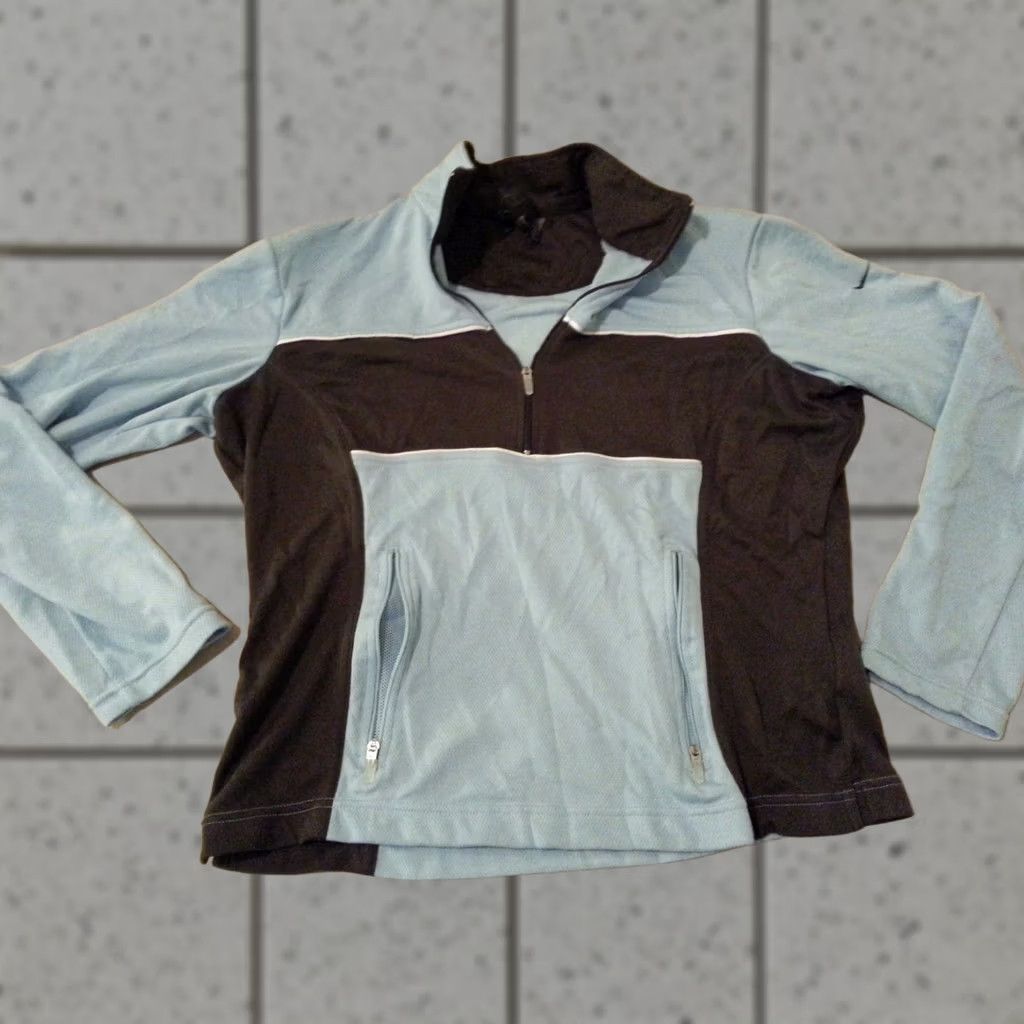 Nike VINTAGE Women’s Nike Half Zip Shirt S Small Blue Athletic Size S / US 4 / IT 40 - 1 Thumbnail