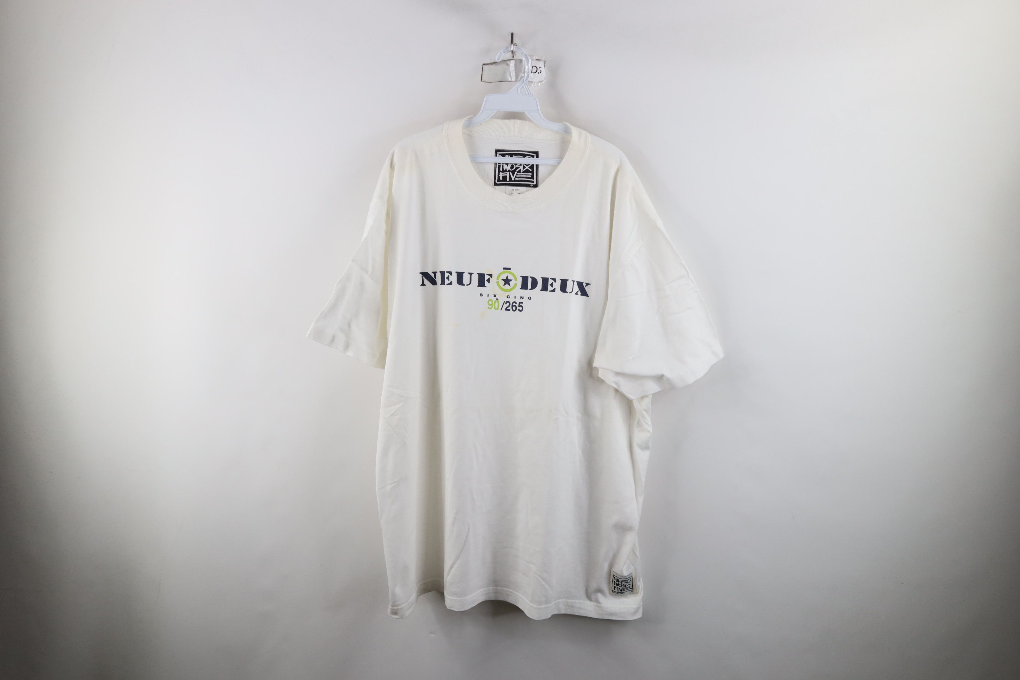 Vintage Vintage 80s Streetwear 90 265 French Baggy T-Shirt White Size US XXL / EU 58 / 5 - 1 Thumbnail