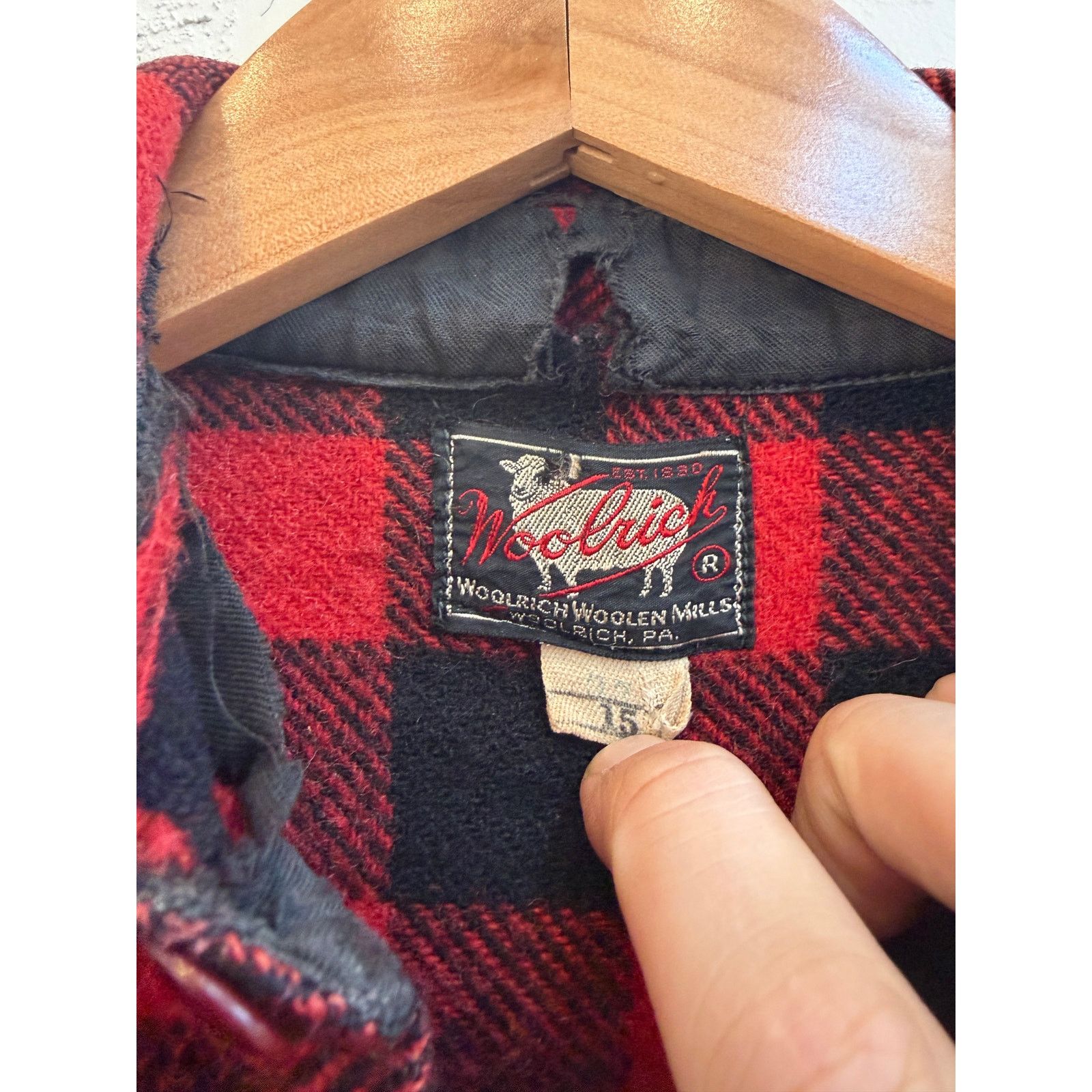 Woolrich Woolen Mills Vintage 40's 50's Woolrich Buffalo Plaid Shirt Jacket Size US S / EU 44-46 / 1 - 5 Thumbnail