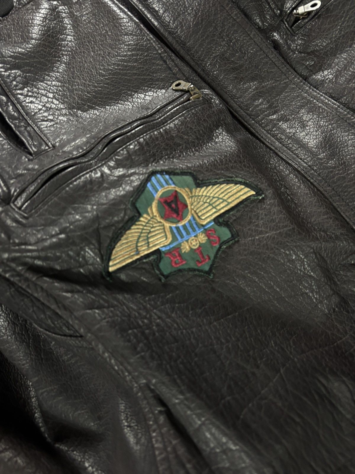 Vintage Vintage Aviator Leather bomber jacket Size US XL / EU 56 / 4 - 9 Thumbnail