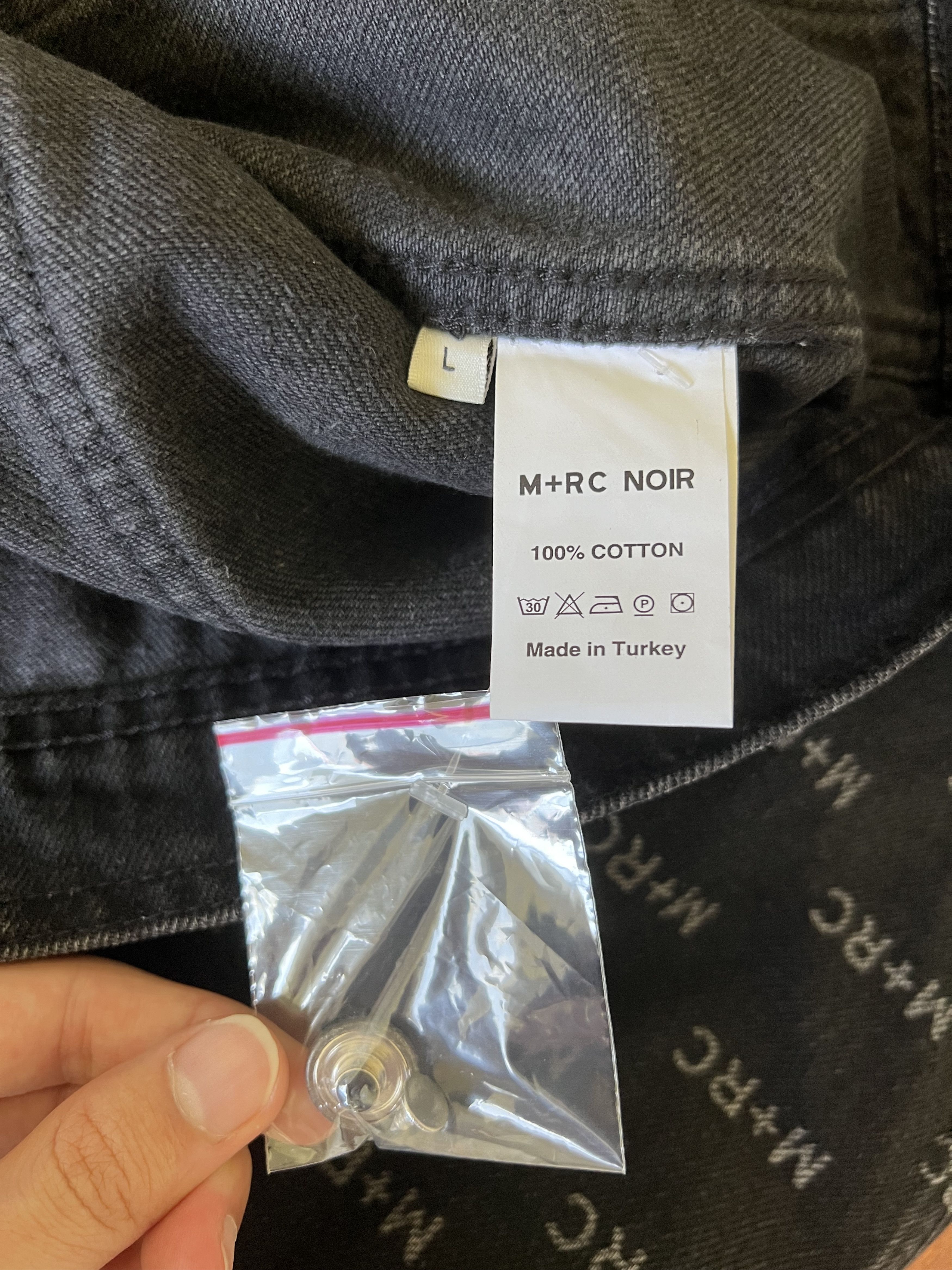 M+Rc Noir 💚 SS19 M+RC Noir Logo Denim Black Jacket Large NEW Size US L / EU 52-54 / 3 - 10 Thumbnail