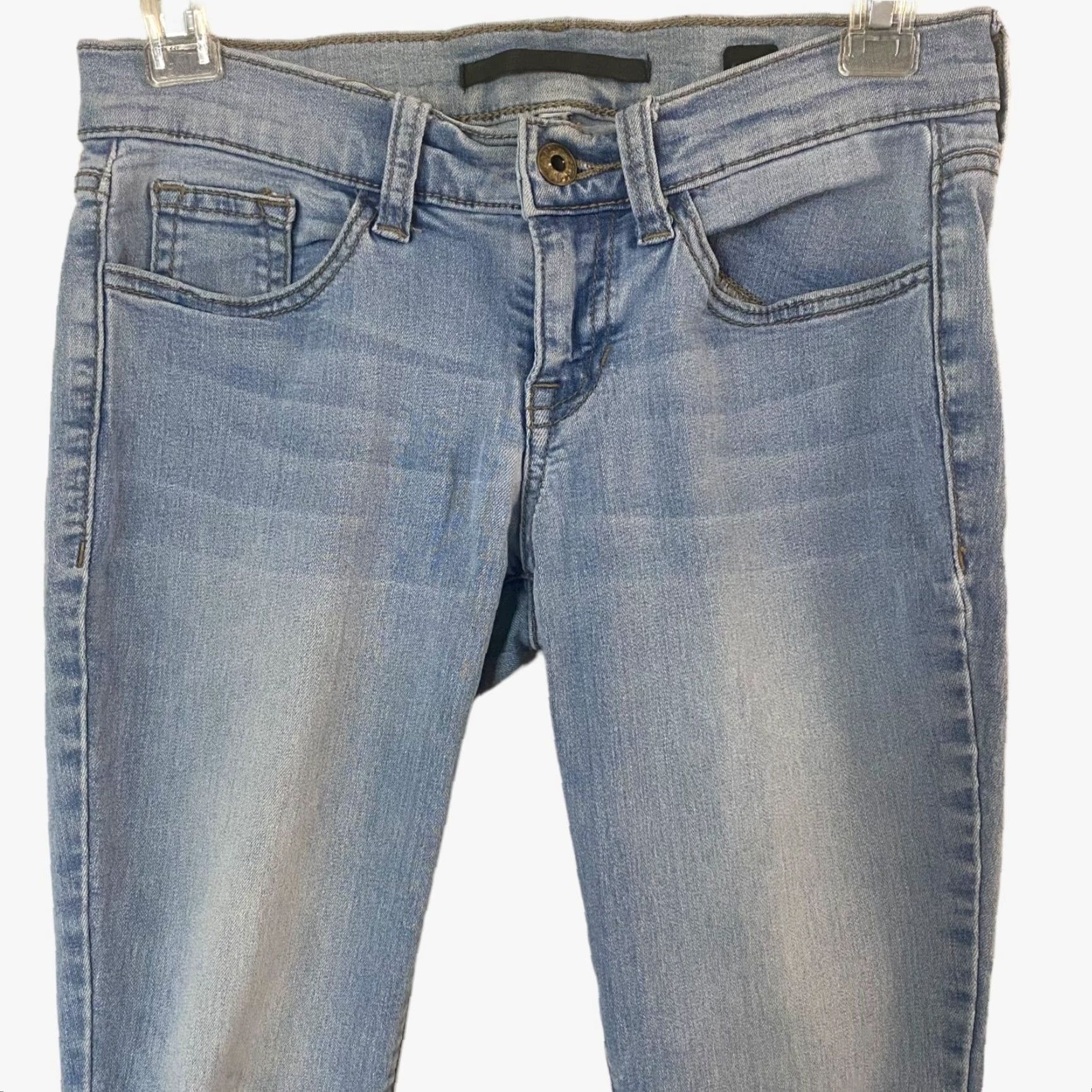 Vintage VINTAGE SP Black Label Low-Rise Skinny Jeans Women's 25 Light Wash Denim Stretch Distressed Blue 5-Pocket Womens Jeans Size 42" / US 20 - 5 Thumbnail