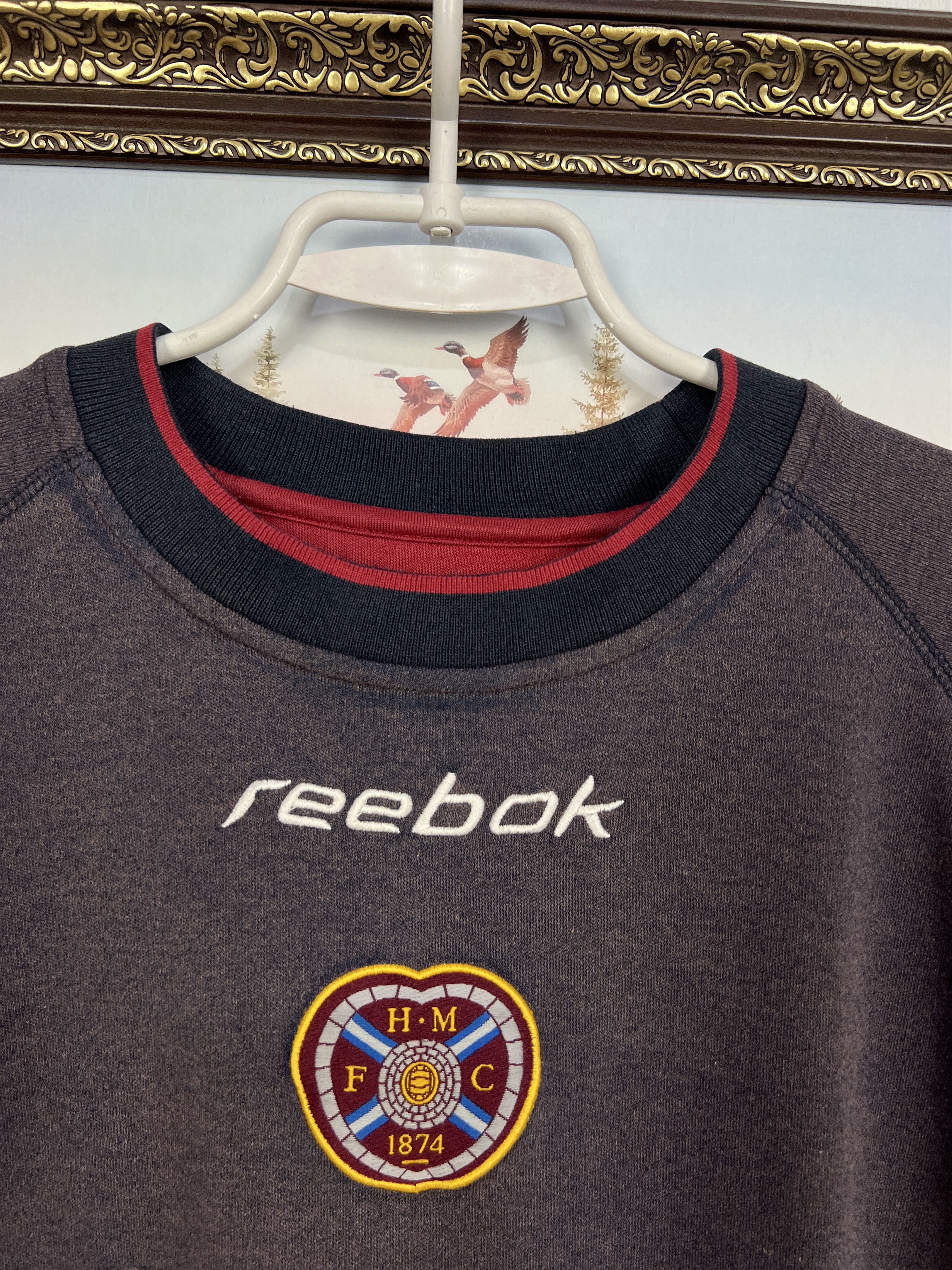 Reebok Vintage Reebok Heart Of Midlothian Hearts Sweatshirt Size US XXL / EU 58 / 5 - 5 Thumbnail