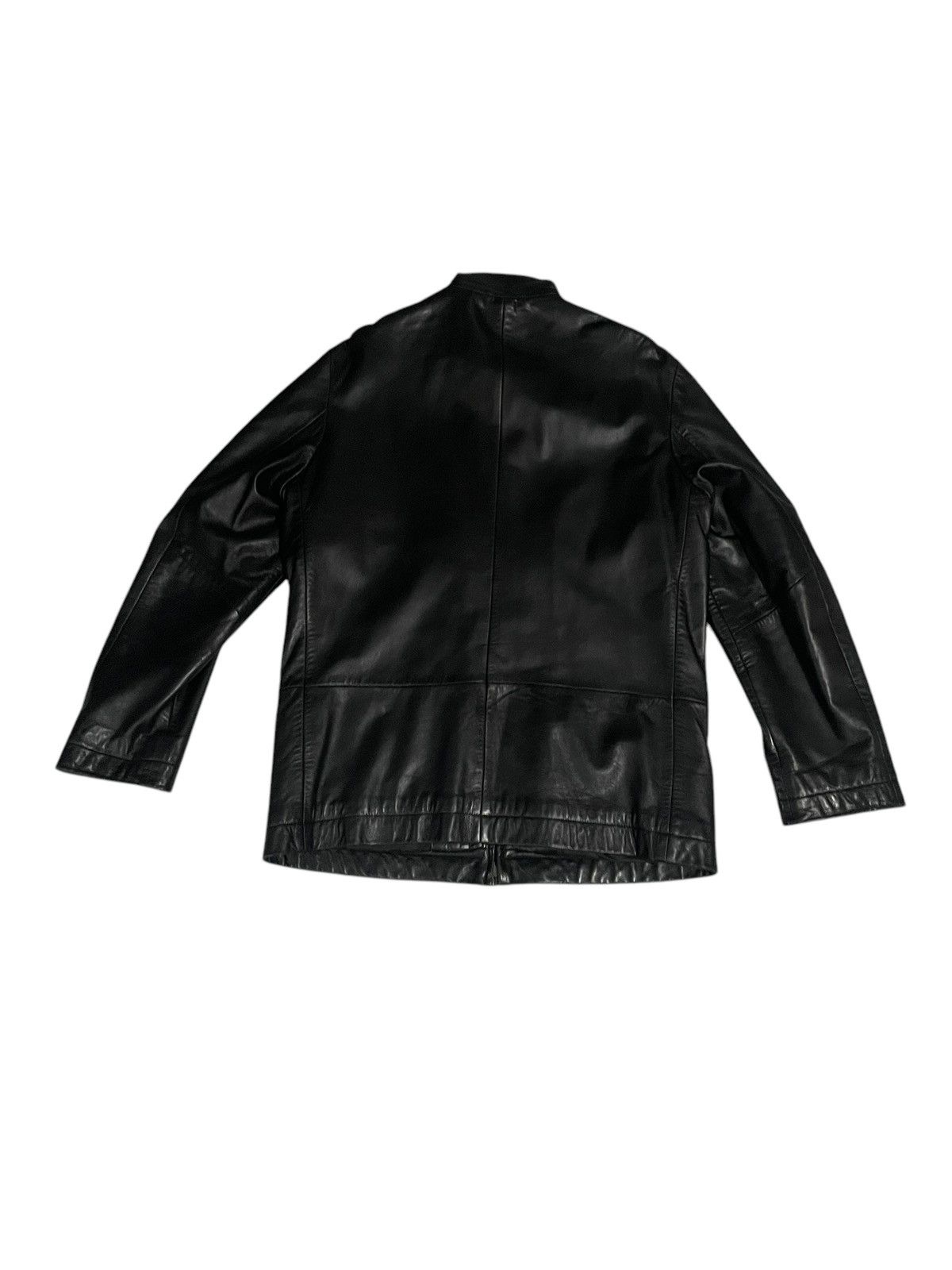 Hugo Boss × Vintage Leather jacket vintage Boss 2000s years Size US L / EU 52-54 / 3 - 2 Thumbnail
