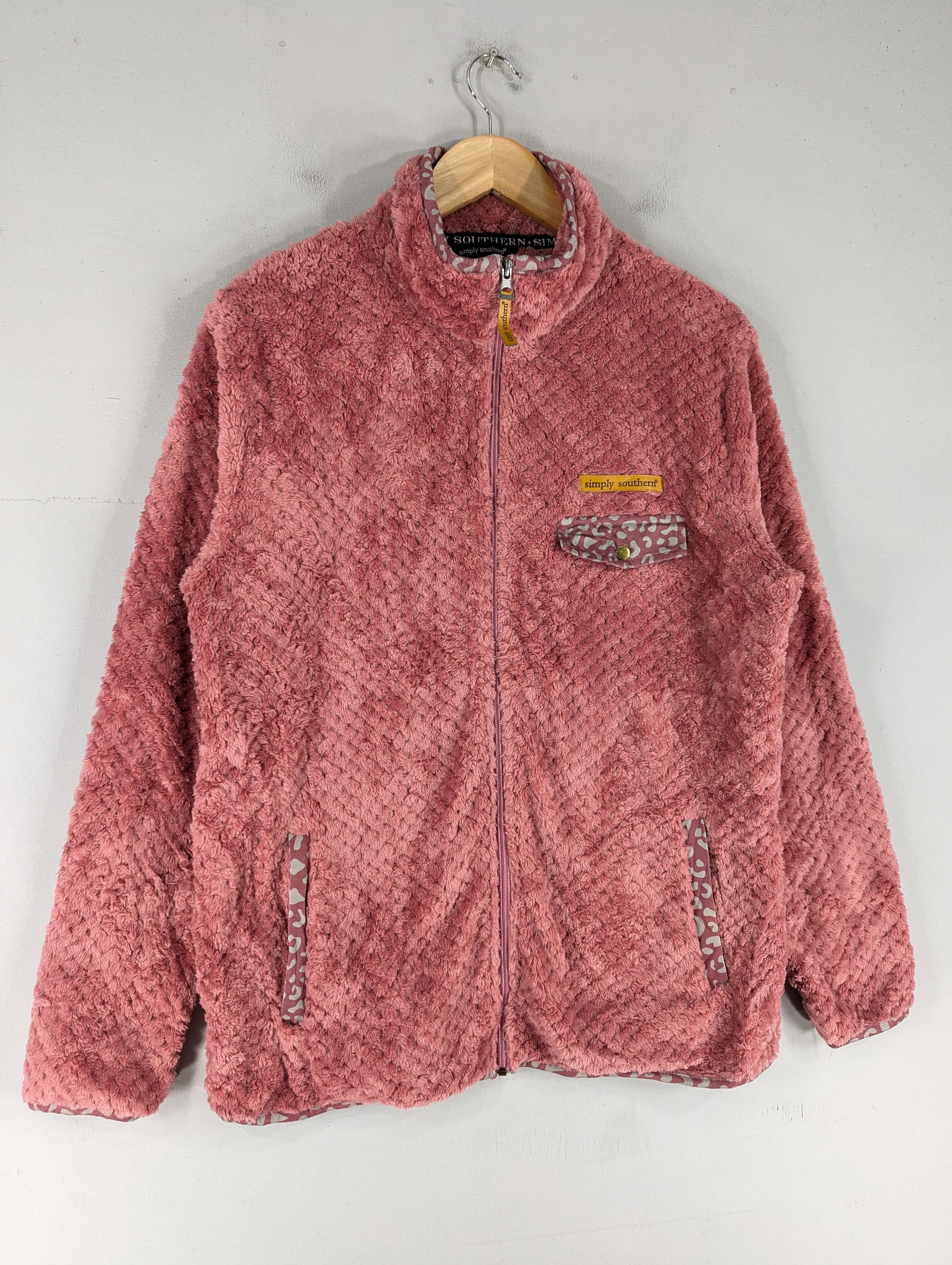Japanese Brand Simply Southern Micro Fleece Zipper Jacket Size US L / EU 52-54 / 3 - 3 Thumbnail