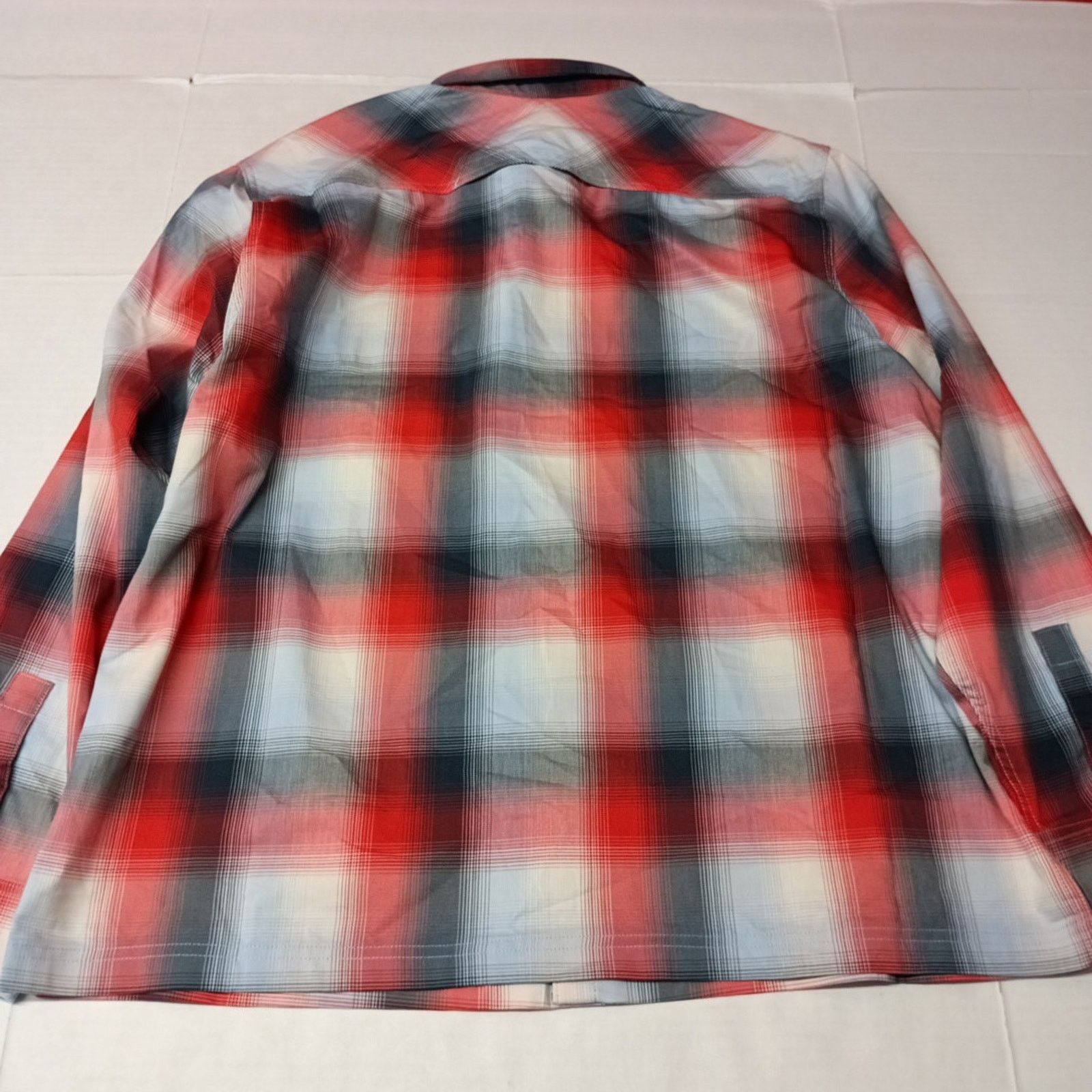 Wrangler Wrangler Shirt Men's 2XL Red Plaid Convertible Sleeves Size US XXL / EU 58 / 5 - 10 Thumbnail
