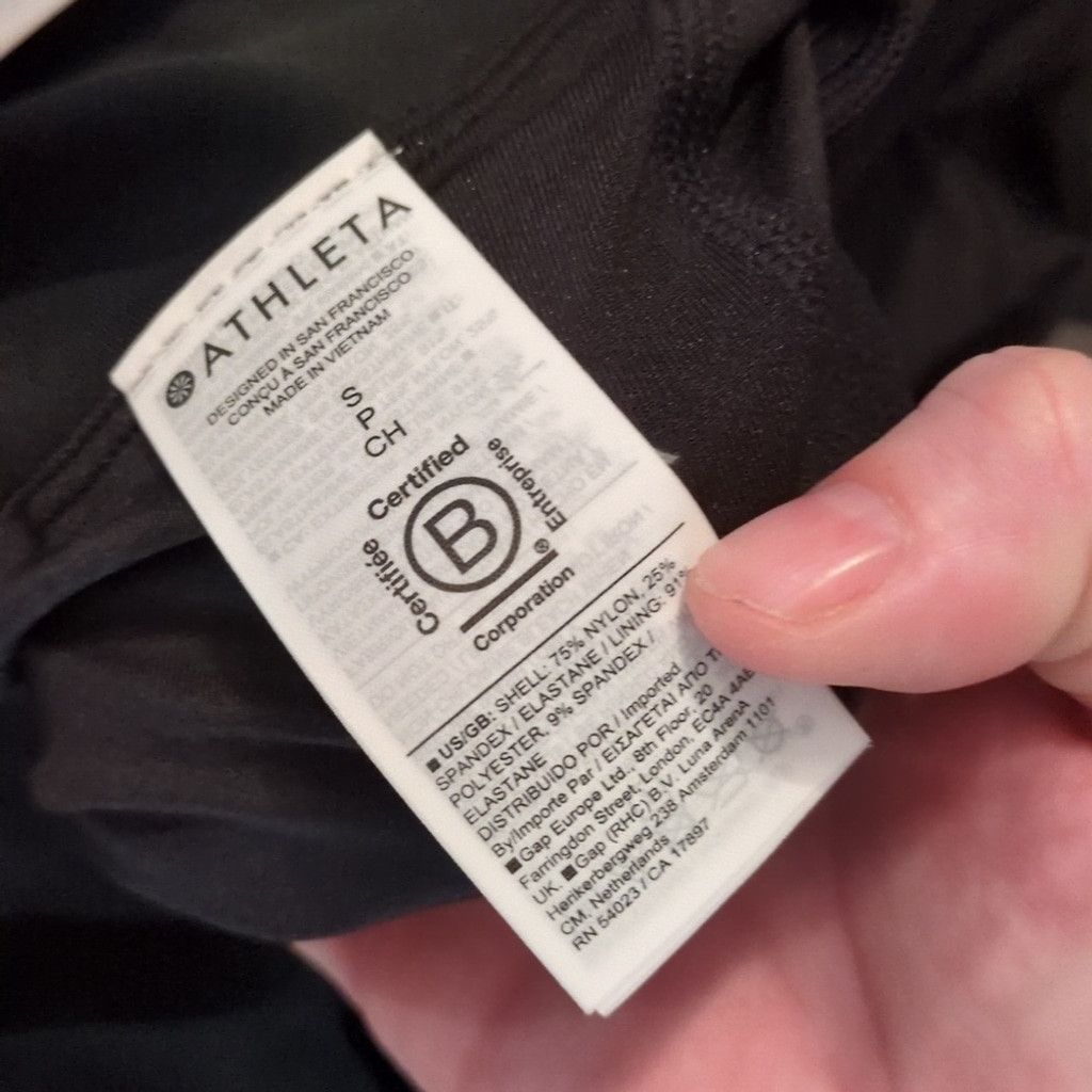 Athleta Athleta Black Crossed Tankini Size Small Size ONE SIZE - 6 Thumbnail