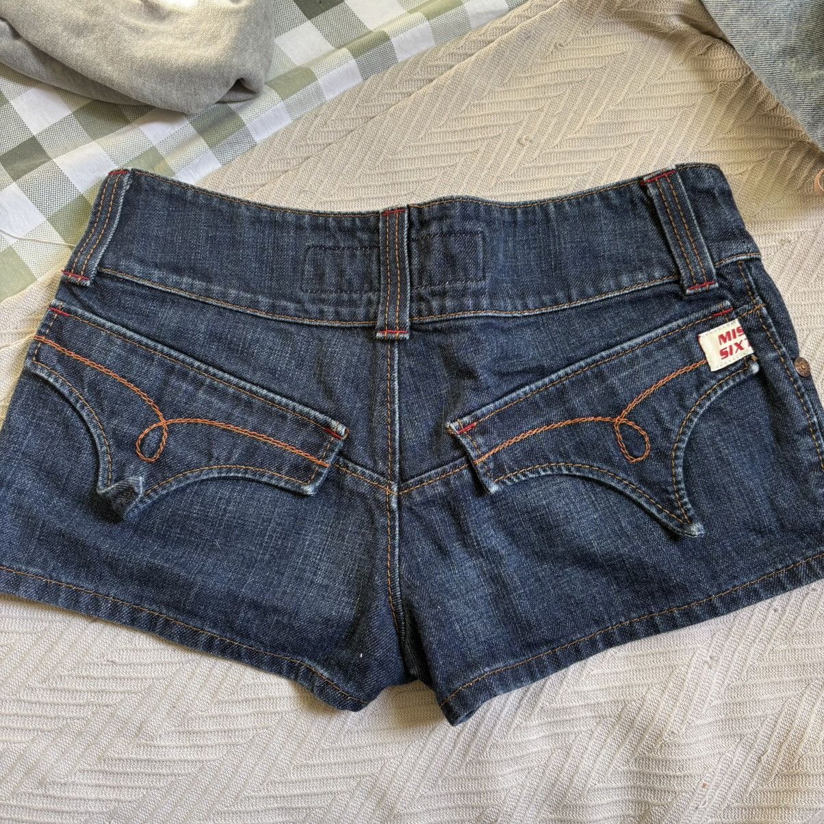 Miss Sixty Vintage Miss Sixty Oversized Button Low Rise Y2K Denim Short Size 29" - 1 Thumbnail
