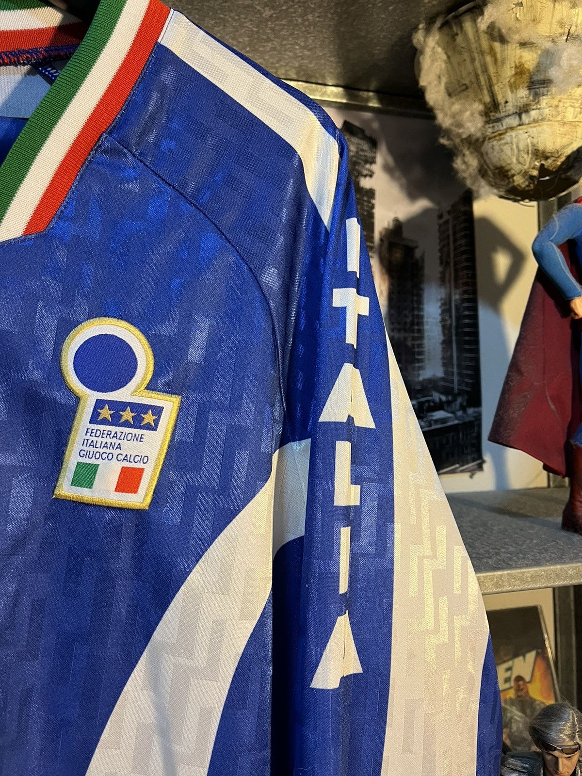 Nike × Vintage Rare Vintage 1995-1996 Nike Italy Training Soccer Jersey Size US L / EU 52-54 / 3 - 5 Thumbnail