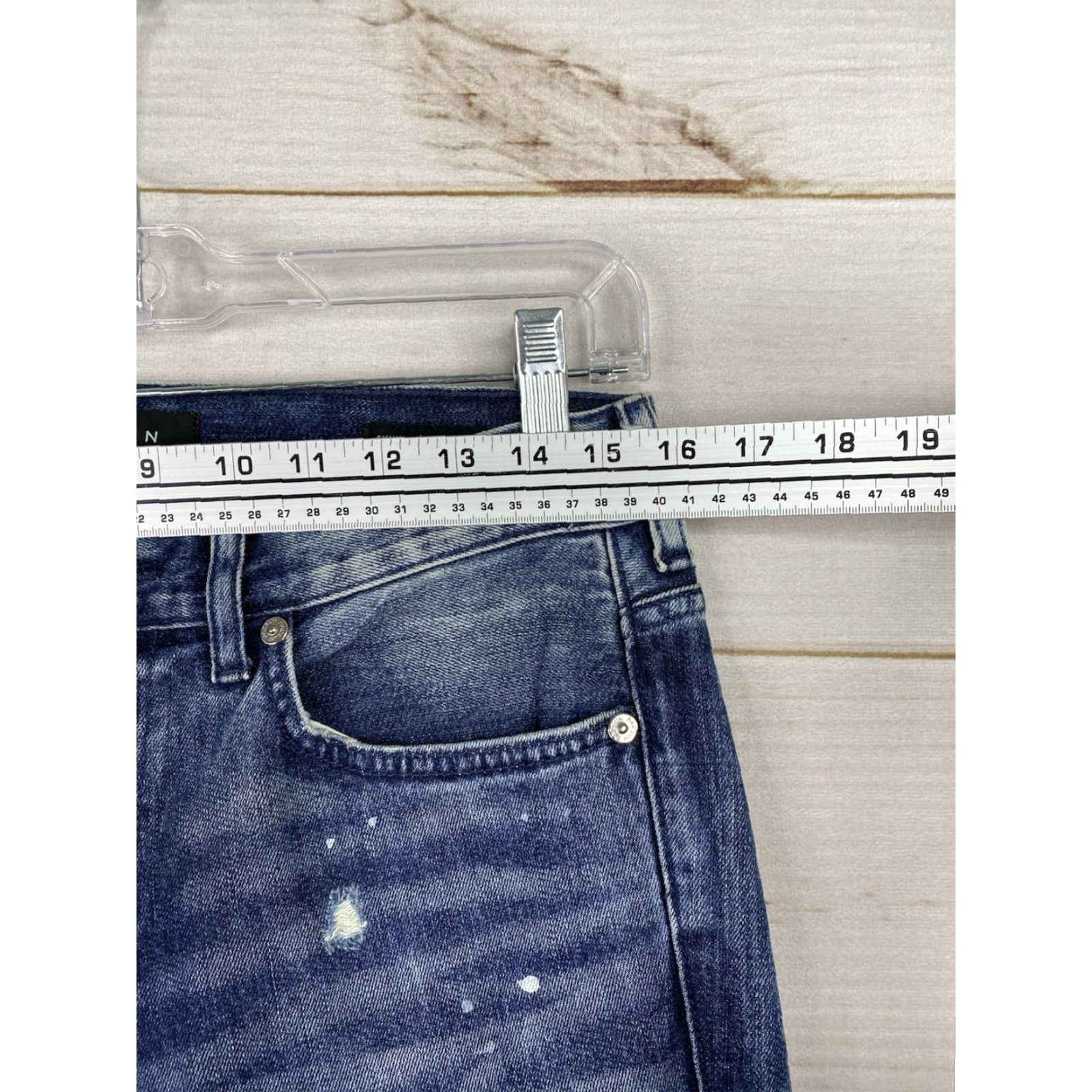 Pacsun Pacsun Jeans Mens 30x30 Skinny Stretch Denim Distressed Paint Holes Acid Wash Size US 30 / EU 46 - 3 Thumbnail