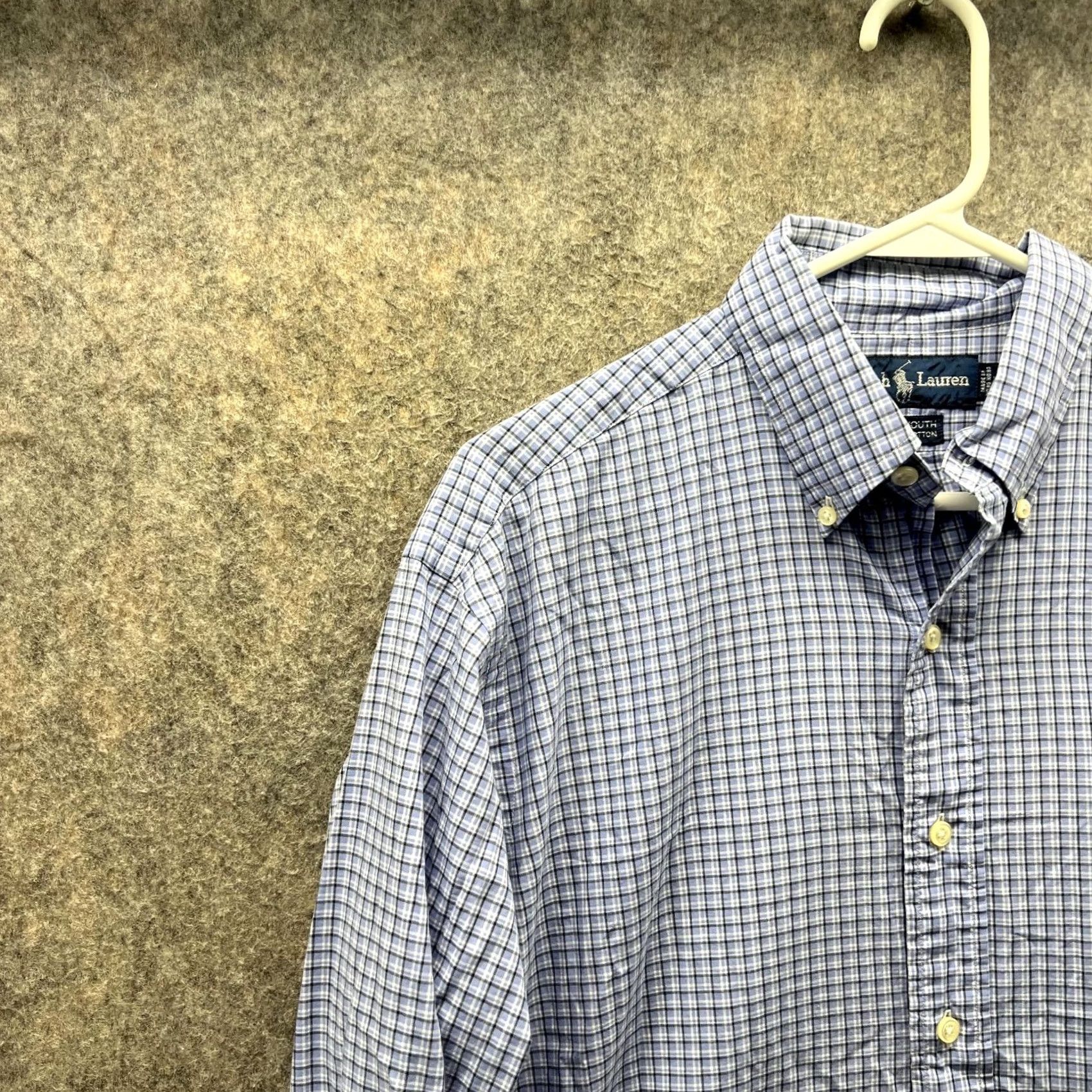 Ralph Lauren Ralph Lauren Shirt Men 15 32/33 Plaid Blue Casual Button-Down Yarmouth Vintage Size US M / EU 48-50 / 2 - 3 Thumbnail