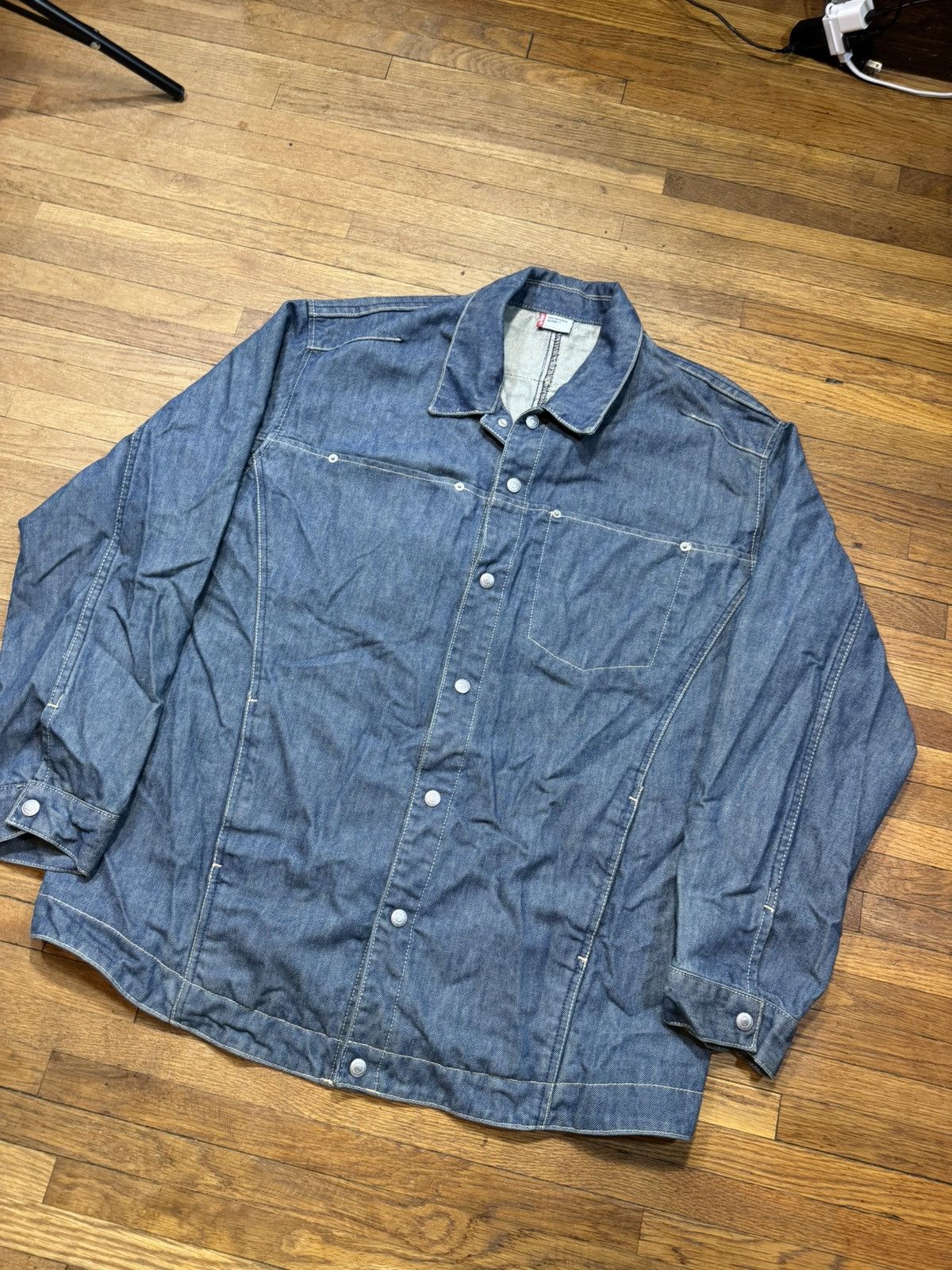 Levi's × Levi's Vintage Clothing × Vintage Vintage Levi’s Engineered Denim Chore Jacket Size US XL / EU 56 / 4 - 2 Thumbnail