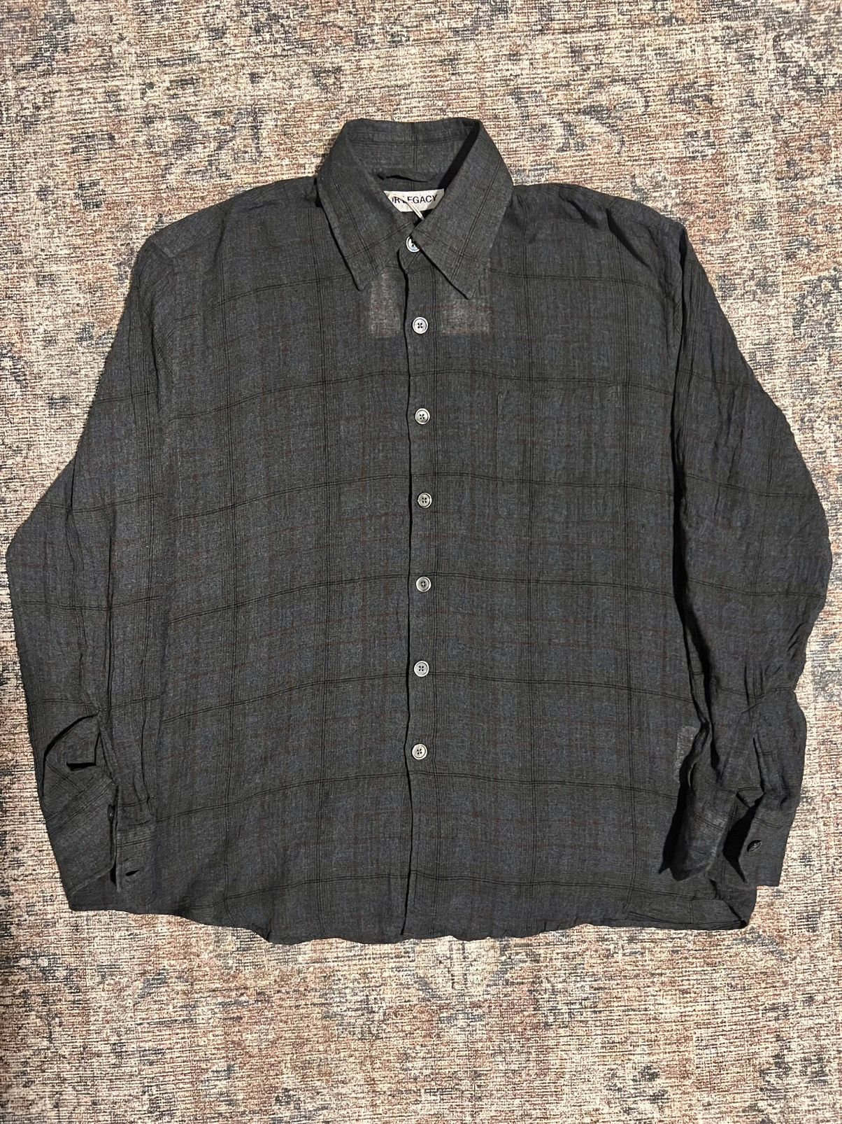 Our Legacy ABOVE SHIRT Bazaar Check Breeze Weave | Grailed
