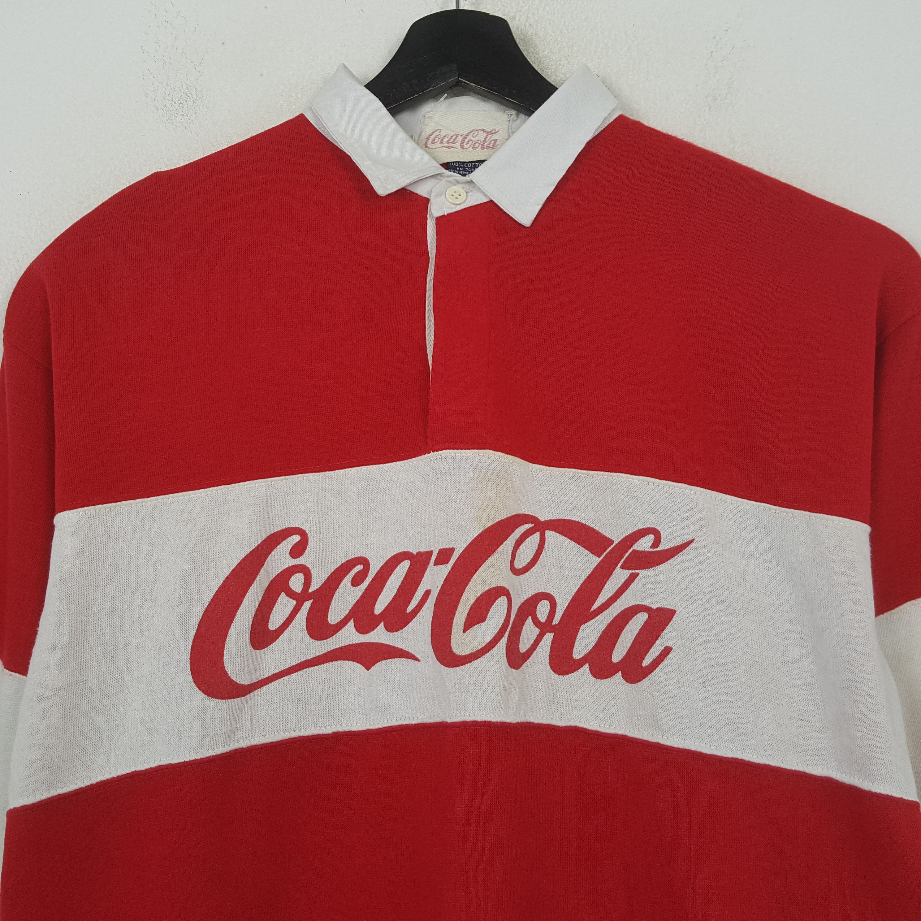Coca Cola Coca-Cola Spellout Design Polos C294N53 Size US L / EU 52-54 / 3 - 2 Thumbnail