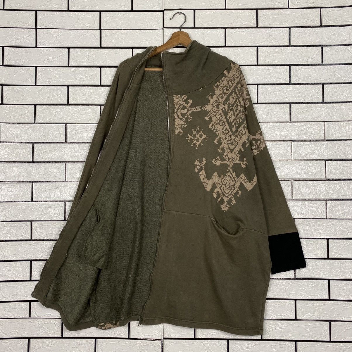 Japanese Brand 📌Long Design Zipper Jacket Amina Parka Style Navajo Size US M / EU 48-50 / 2 - 13 Thumbnail