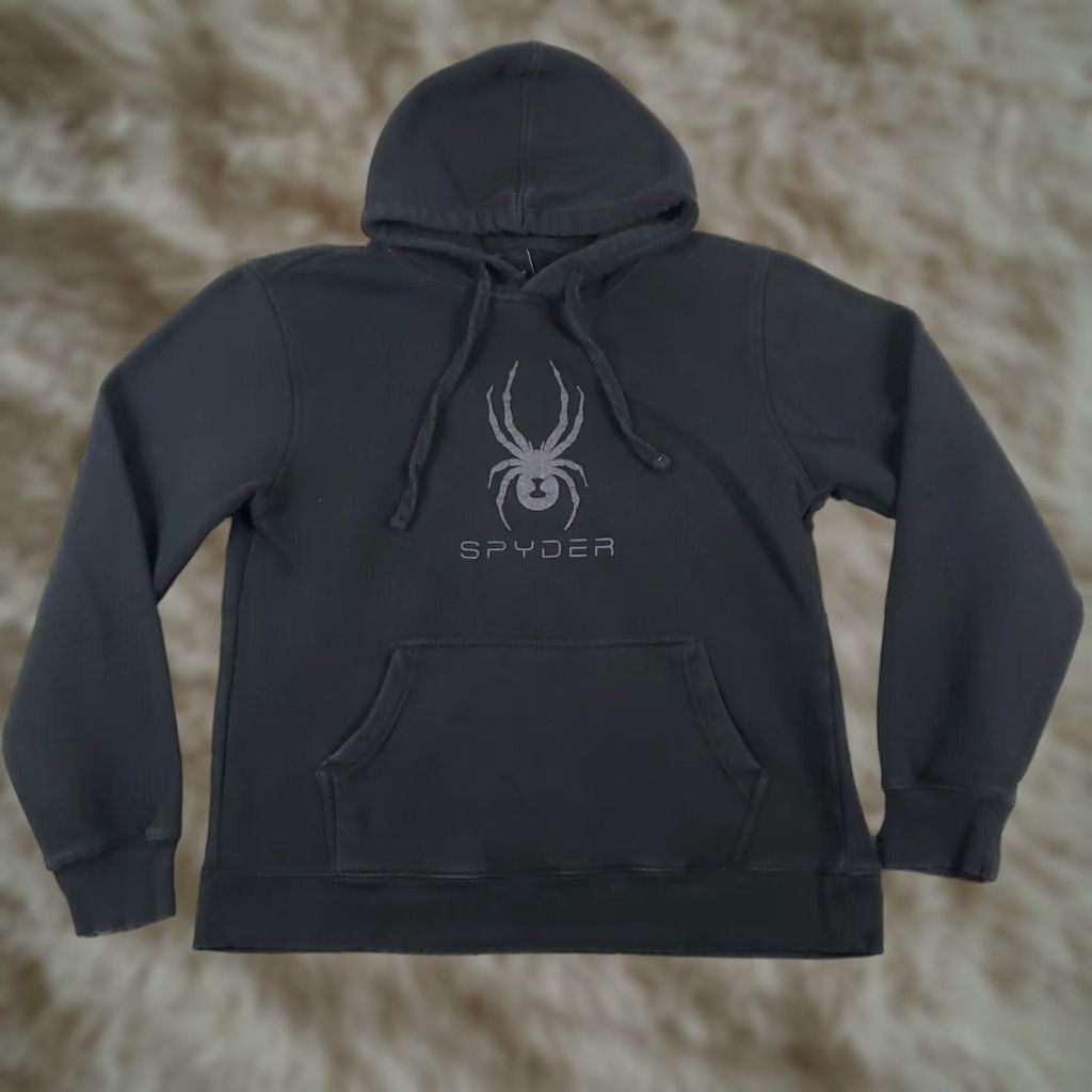 Spyder VINTAGE Spyder Hoodie Pullover Men's Small Black Casual Fleece Logo Zipper Spring Fall Winter Size US S / EU 44-46 / 1 - 1 Thumbnail