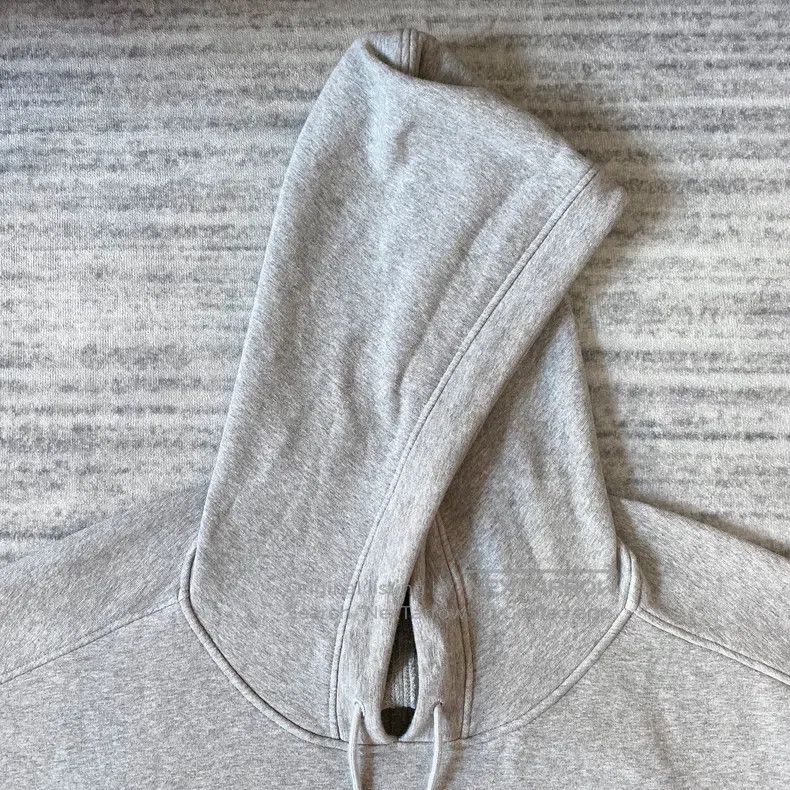 Balenciaga Balenciaga Grey Small Logo Drawstring Hooded Sweatshirt Size US XS / EU 42 / 0 - 4 Thumbnail