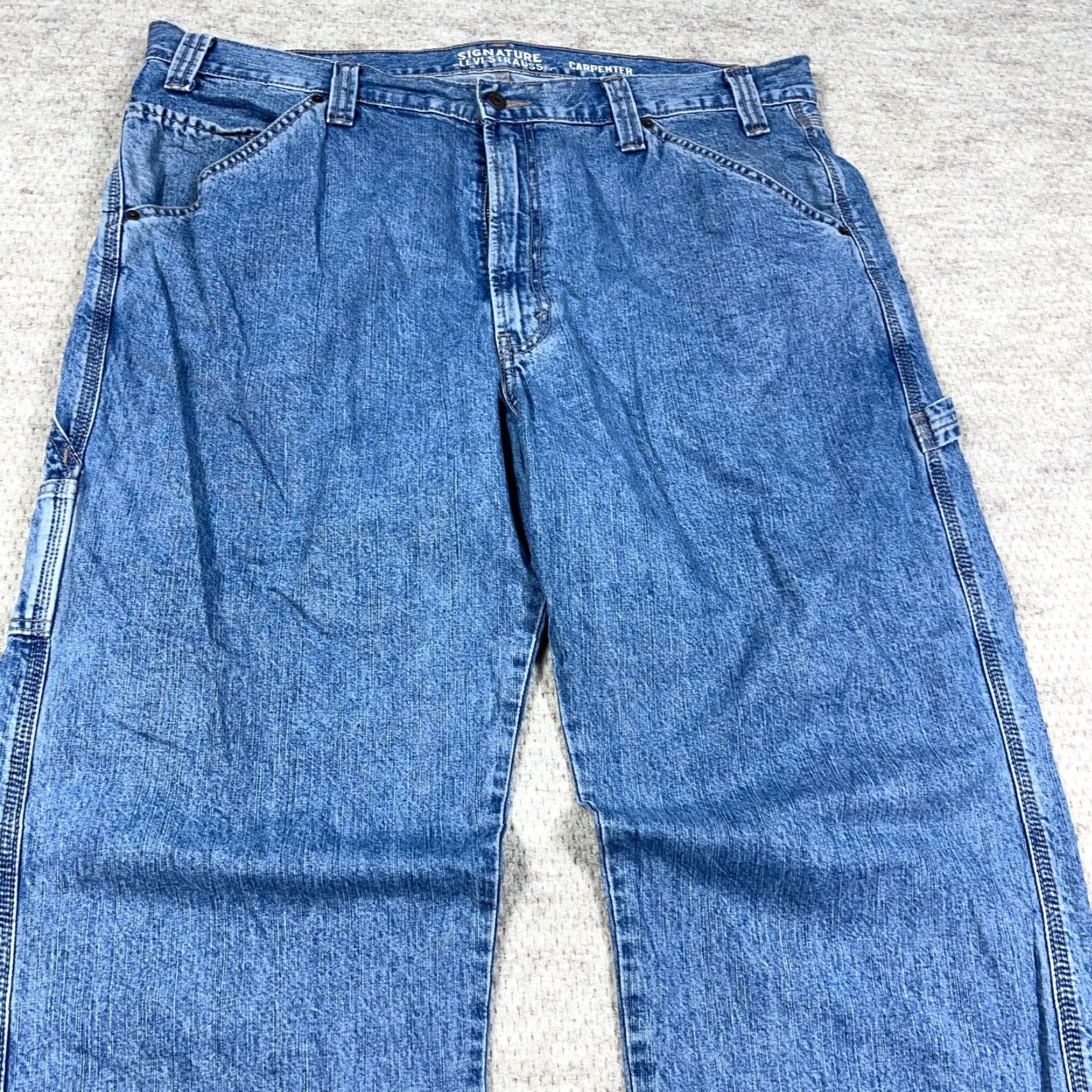Levi's VINTAGE Levi's Jeans Men 40x30 Carpenter Work Denim Baggy Grunge Styled 5-Pocket Levi's Brand 40 Regular Blue Jeans Mens Size US 40 / EU 56 - 7 Thumbnail