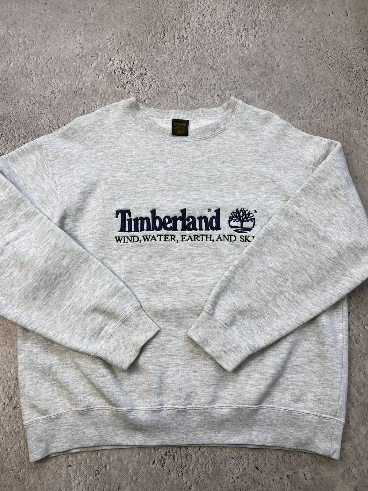 Timberland × Vintage Vintage Timberland Sweatshirt Crewneck Spellout Big Logo Size US L / EU 52-54 / 3 - 8 Thumbnail