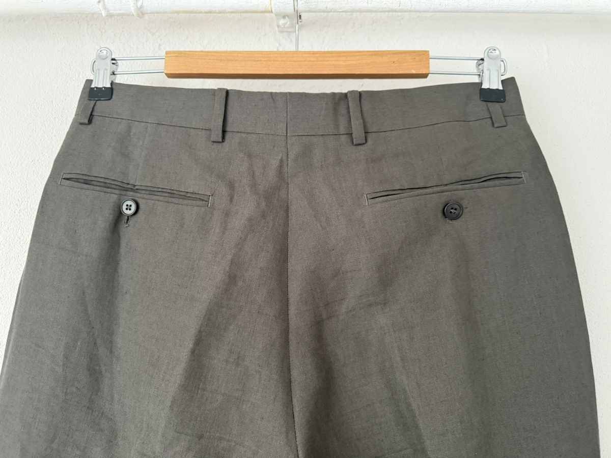 Hermes Hermès Olive Brown Linen Trousers Size US 33 - 6 Thumbnail