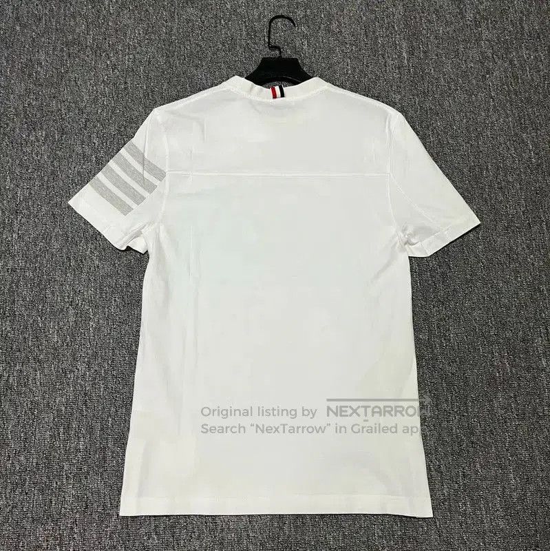 Thom Browne Thom Browne White Cotton Men's T-Shirt . Size US M / EU 48-50 / 2 - 2 Thumbnail