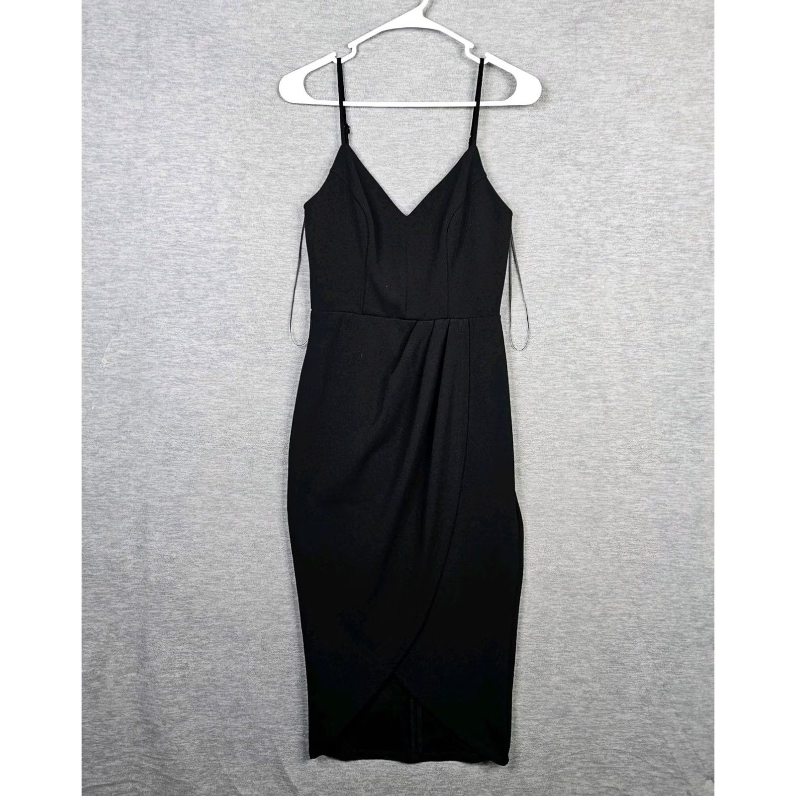 Vintage Socialite Women's Black V-neck Dress XS New Size XS / US 0-2 / IT 36-38 - 2 Thumbnail