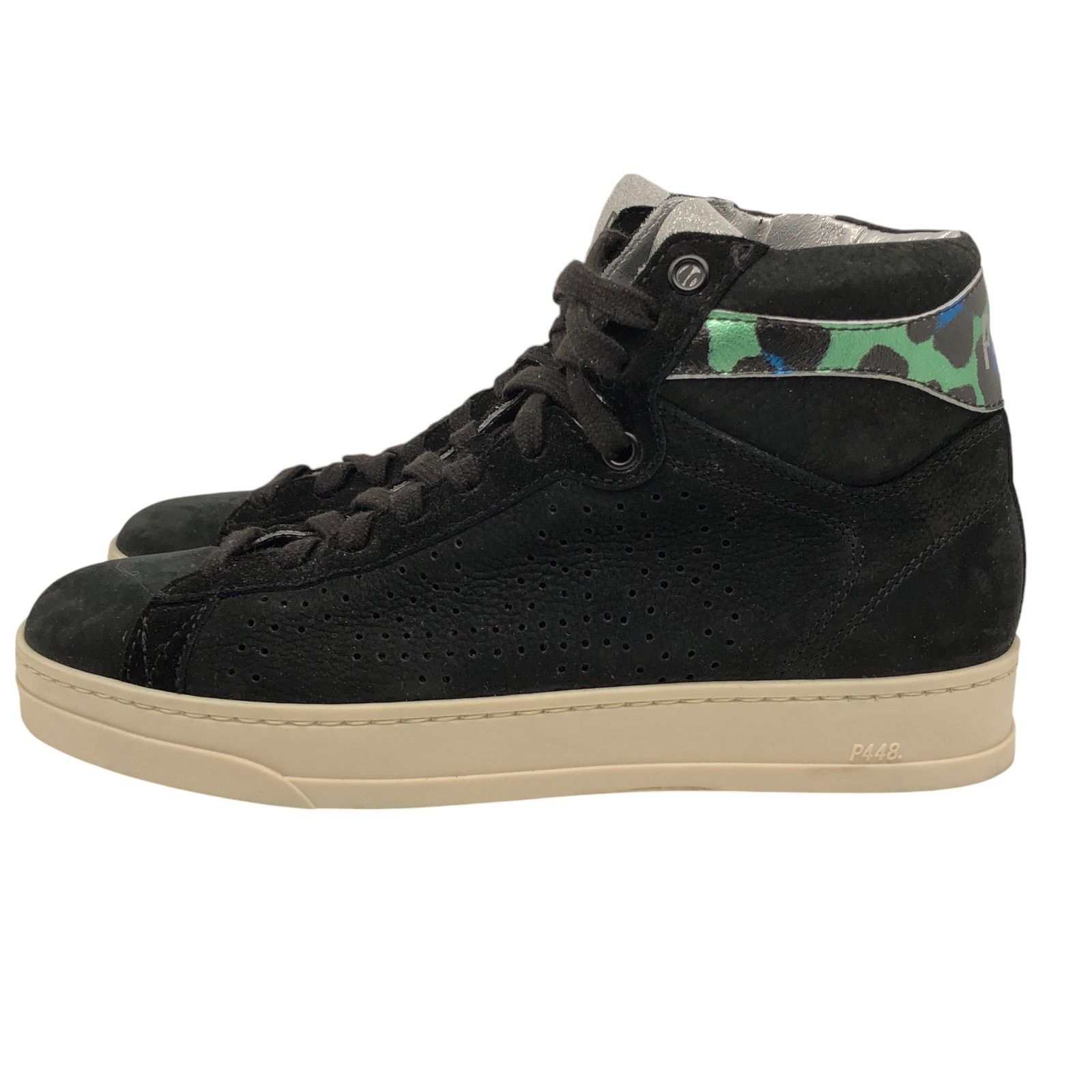 P448 P448 Womens Size 36 US 6/6.5 Taylor High Top Sneakers Black Size US 6 / IT 36 - 5 Thumbnail