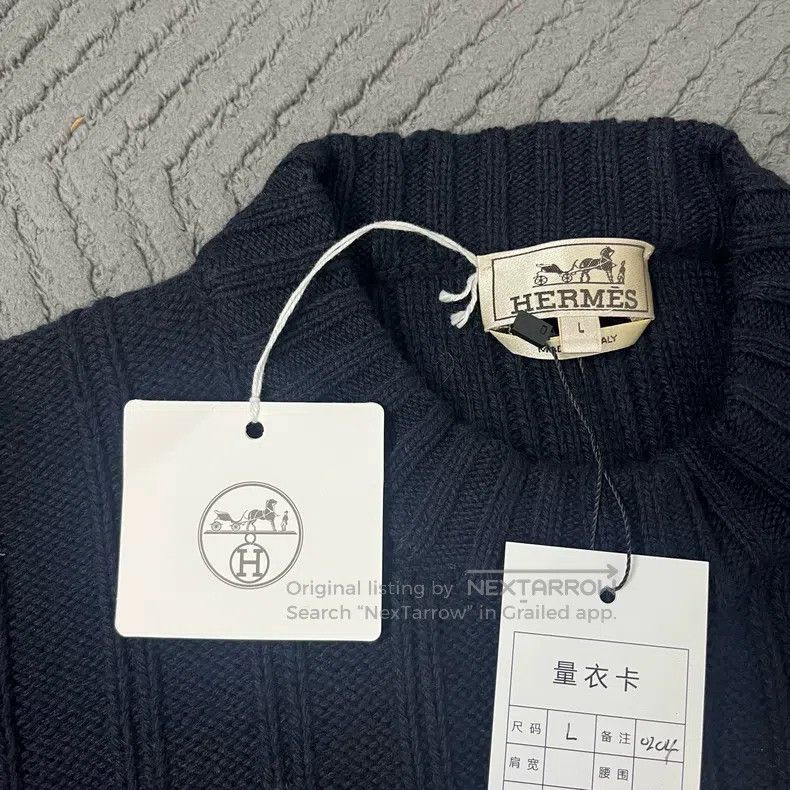 Hermes Hermes Chunky Knit Sweater Size US L / EU 52-54 / 3 - 2 Thumbnail