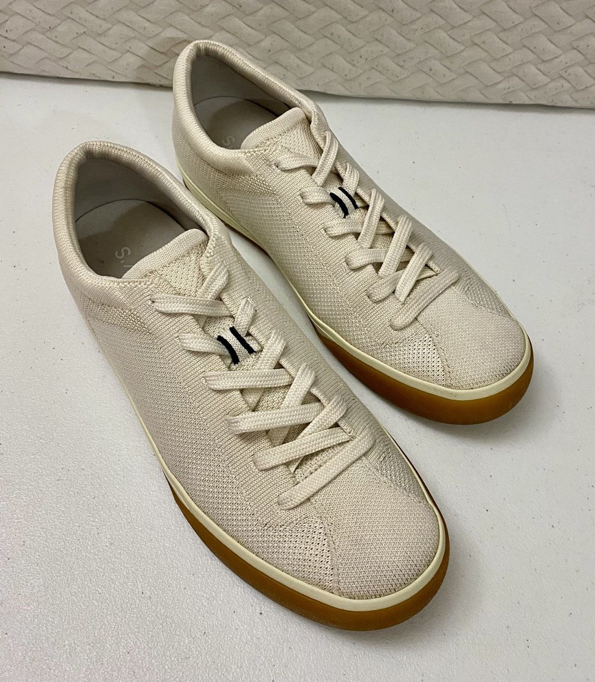 Rothy's Rothy's The Lace Up Sneakers Women's 9 US Blond Knit 9 US Size US 9 / IT 39 - 10 Thumbnail