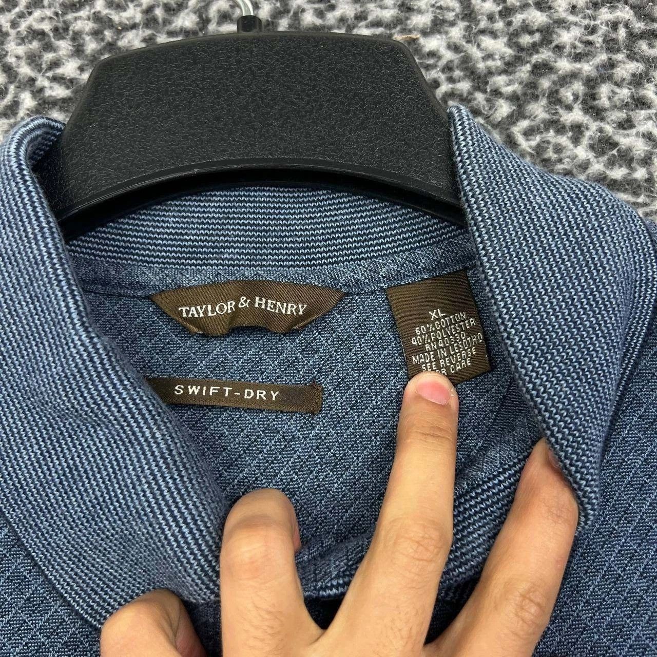 Other Taylor & Henry Polo Shirt Men Blue Swift-Dry Short Sleeve XL Size US XL / EU 56 / 4 - 5 Thumbnail