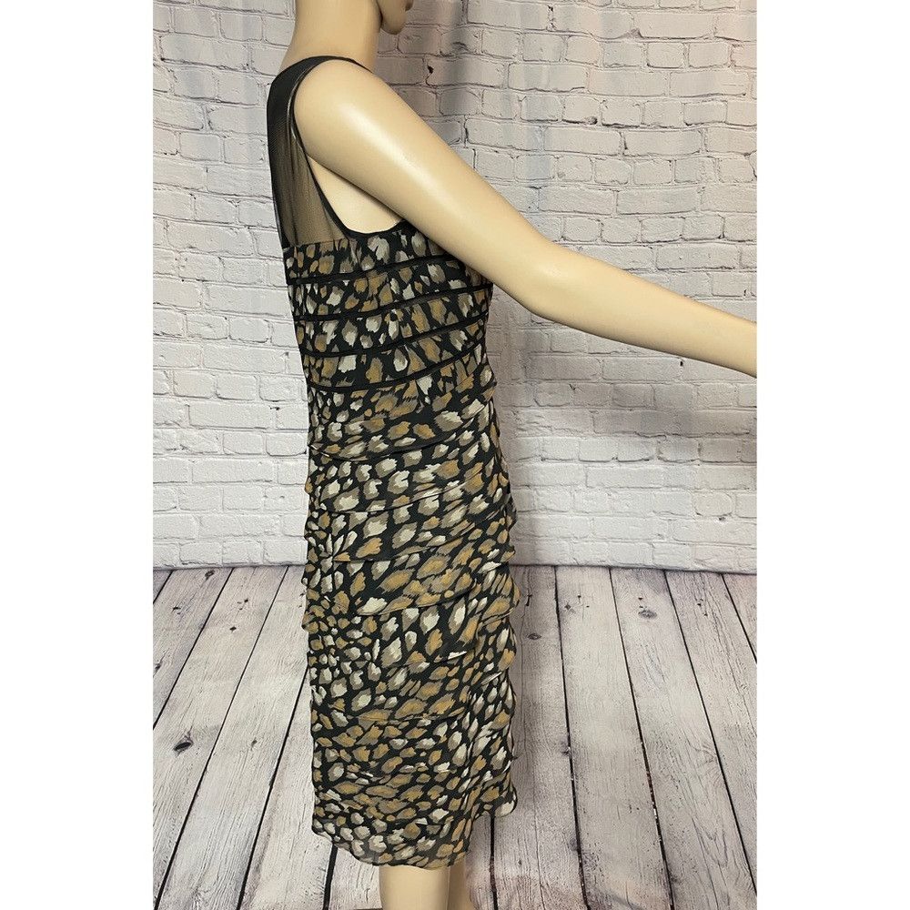 Adrianna Papell Adrianna Papell Animal Print Tiered Sleeveless Dress Size 6 Size M / US 6-8 / IT 42-44 - 4 Thumbnail