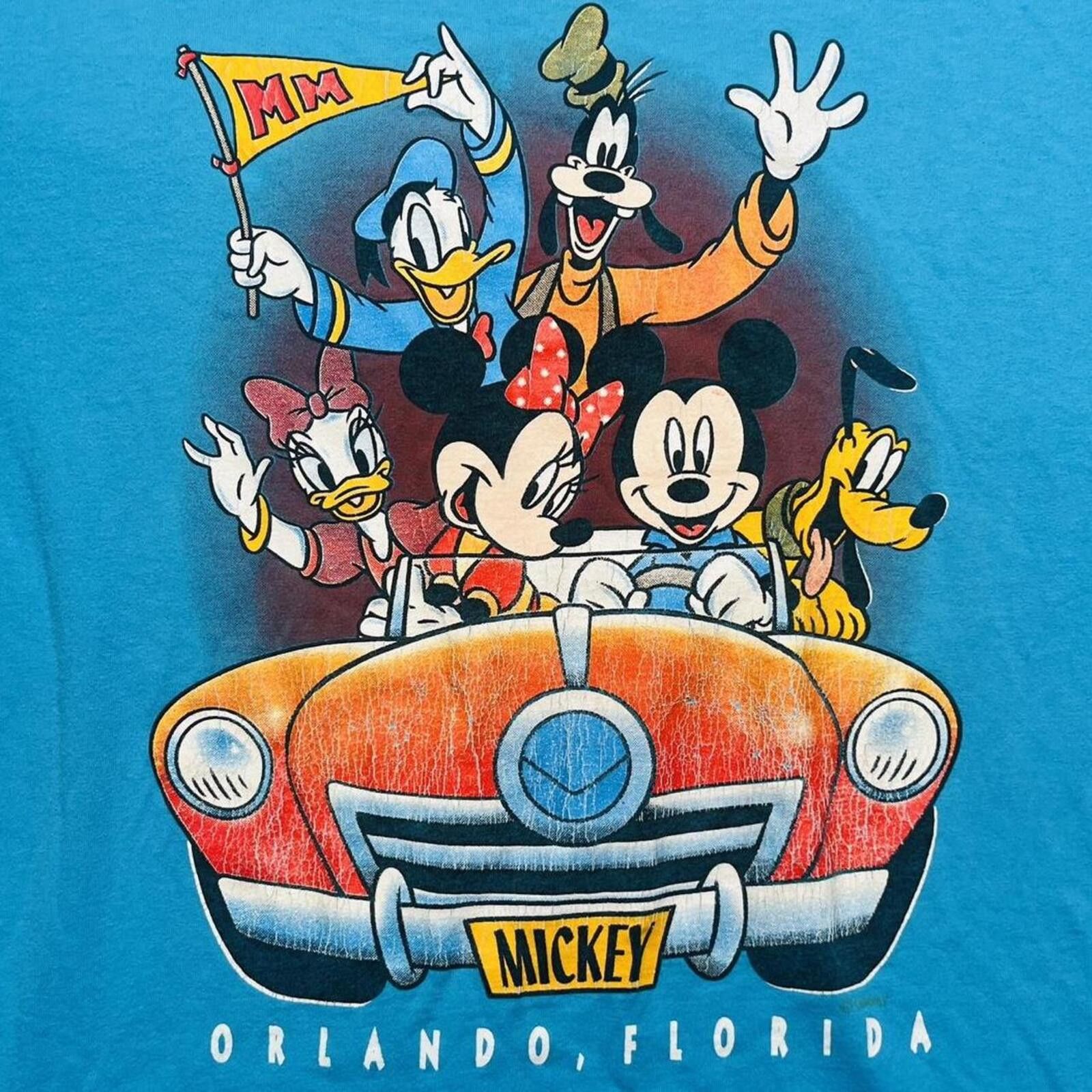 Mickey Unlimited Vintage Mickey Unlimited Disney Gang Graphic T-Shirt Blue XL Size US XL / EU 56 / 4 - 2 Thumbnail