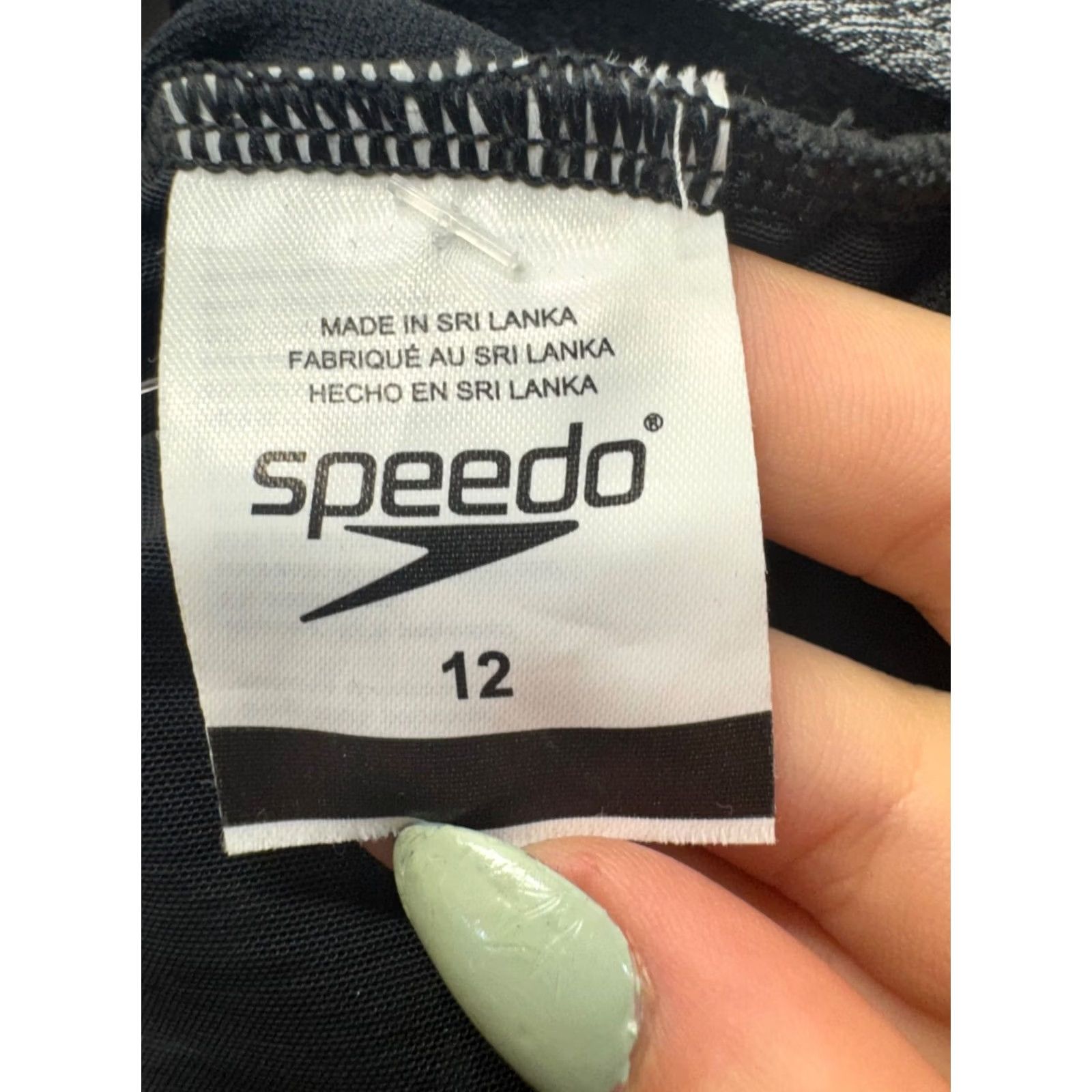 Speedo Speedo Womens One-Piece Athletic Swimsuit Size 12 Gray Racerback 7810 - Pre-Owned Like New Size ONE SIZE - 6 Thumbnail