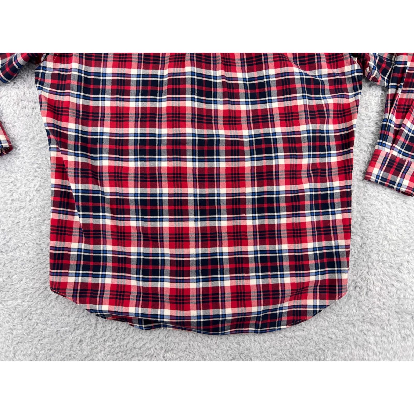 Ralph Lauren VINTAGE Ralph Lauren Shirt Mens Small Red Blue Plaid Big Fit 100% Cotton Western Size US S / EU 44-46 / 1 - 7 Thumbnail