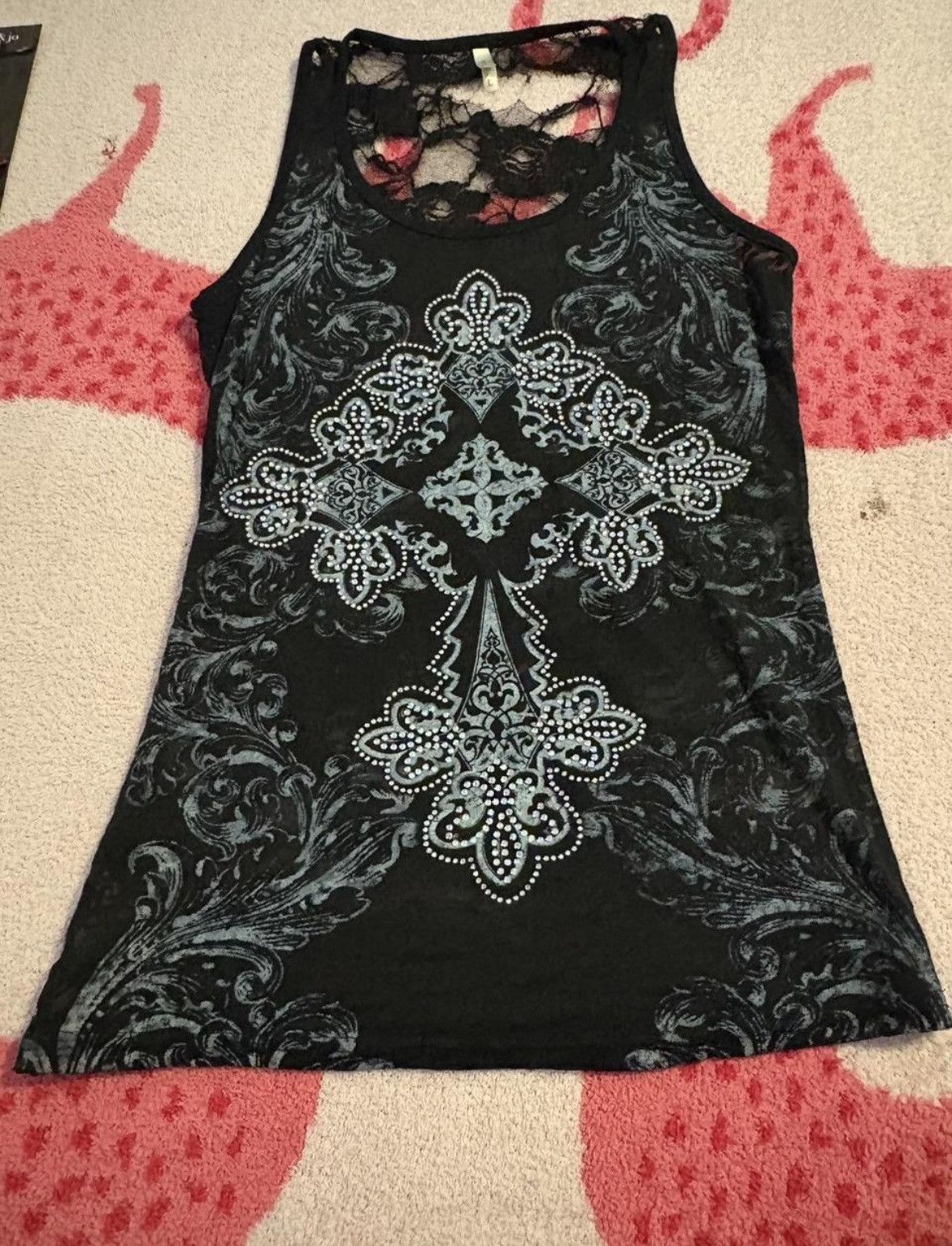 Rock Revival Emo y2k bedazzled top Size S / US 4 / IT 40 - 1 Thumbnail