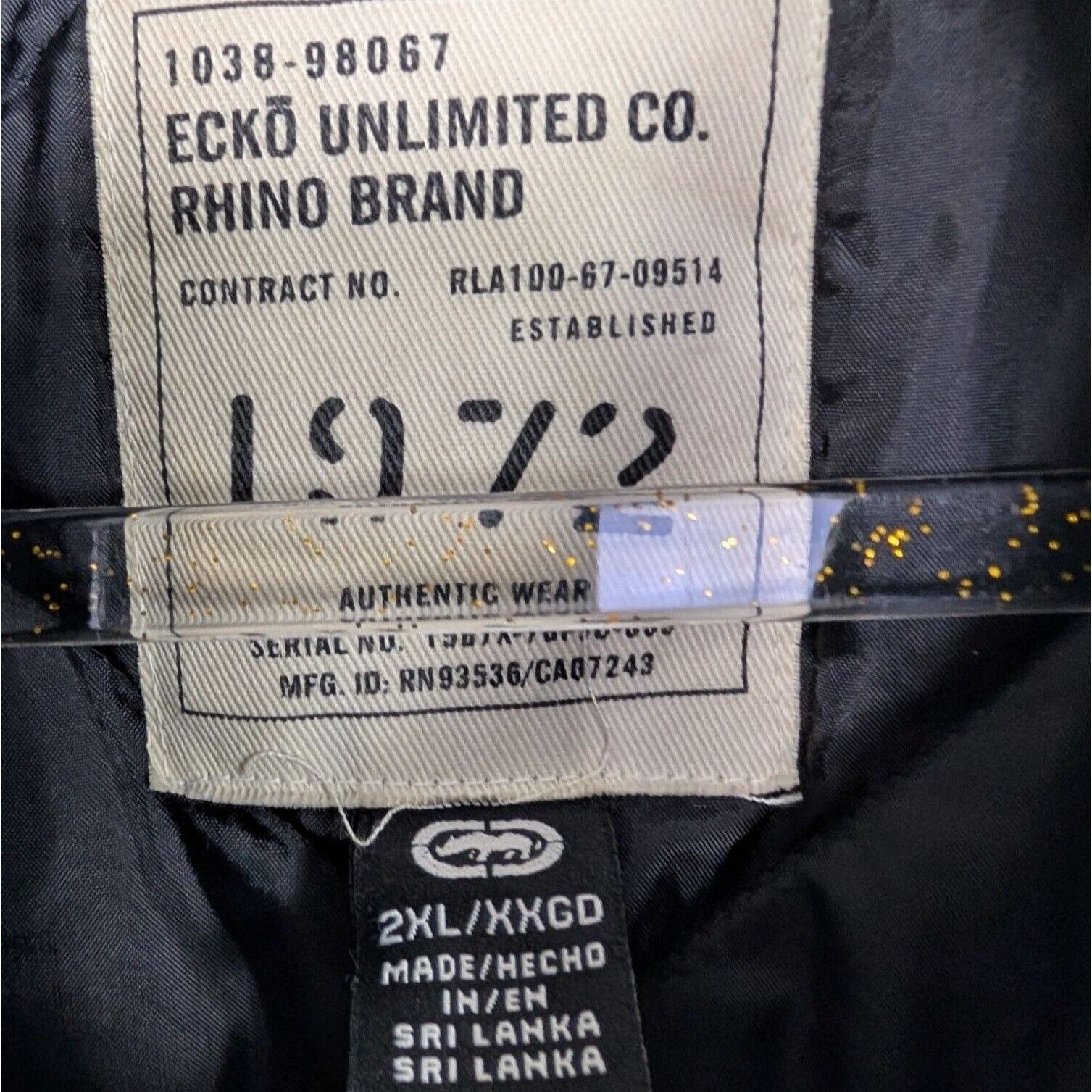 Designer Ecko Unltd 1972 Bomber Jacket Mens Size 2XL Green Spellout Size US XXL / EU 58 / 5 - 7 Thumbnail