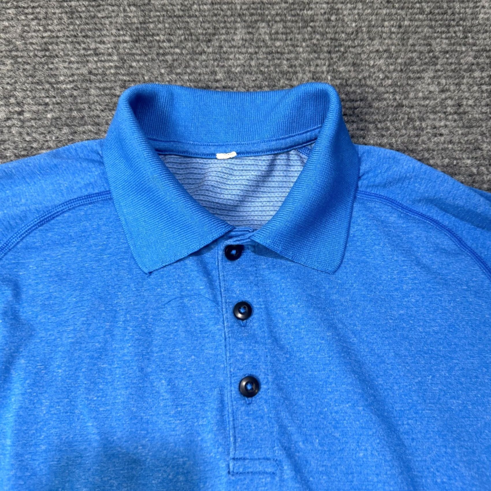 Lululemon Lululemon Polo Shirt Mens Medium Blue Short Sleeve Performance Stretch Size US M / EU 48-50 / 2 - 4 Thumbnail