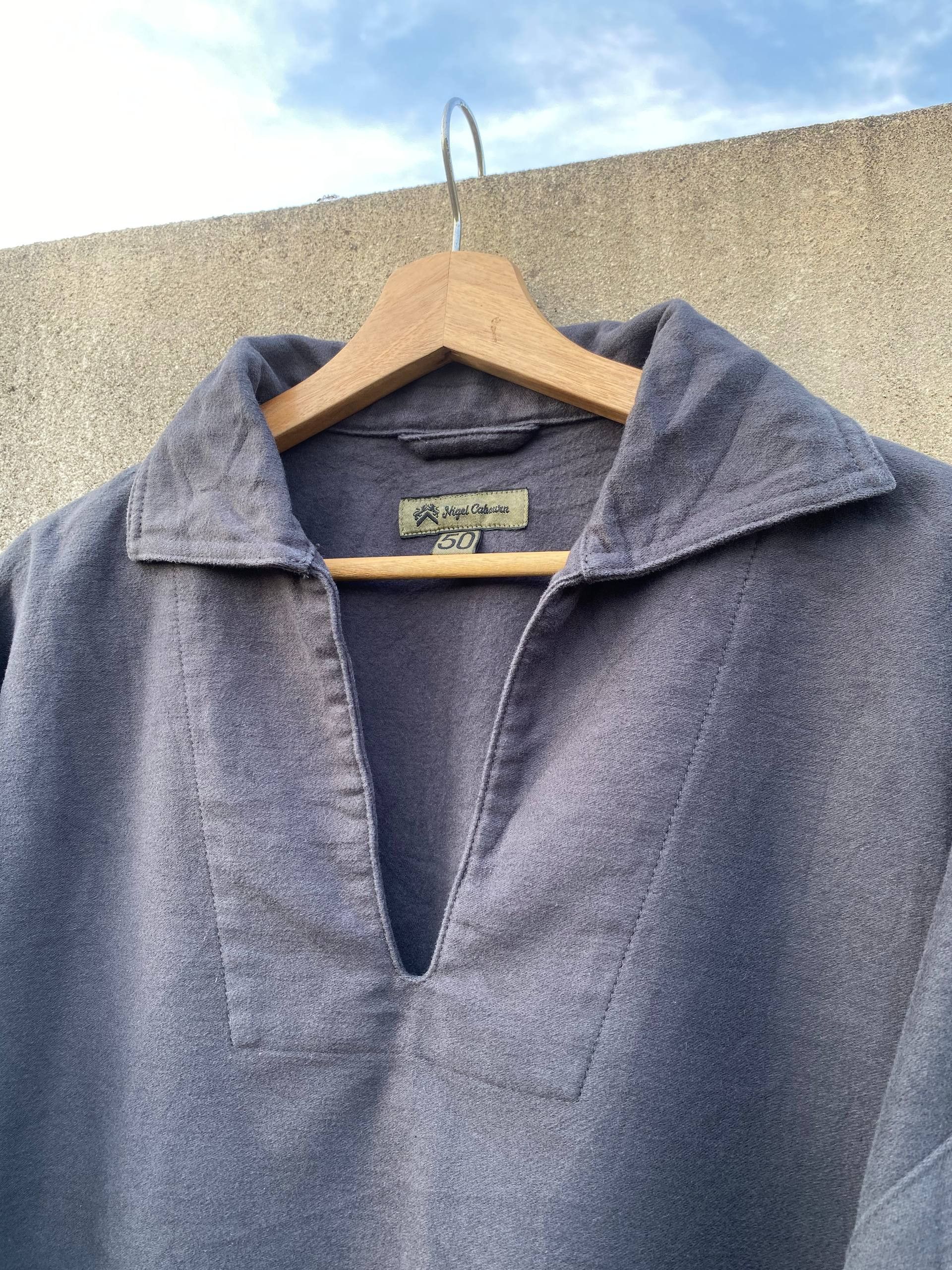 Nigel Cabourn French Work Shirt Moleskin Pullover